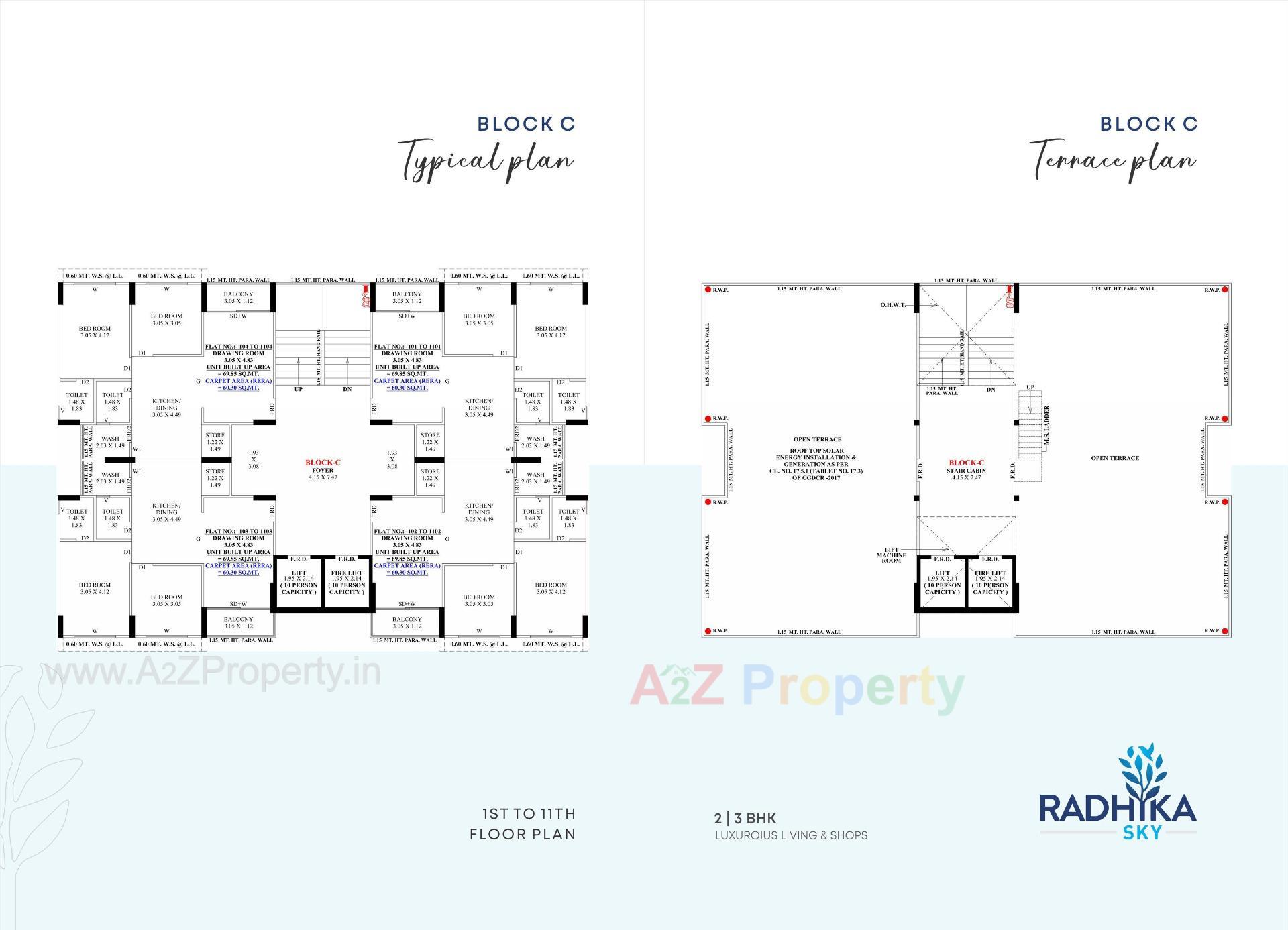 Layout of real estate project Radhika Sky located at Singarva, Ahmedabad, Gujarat