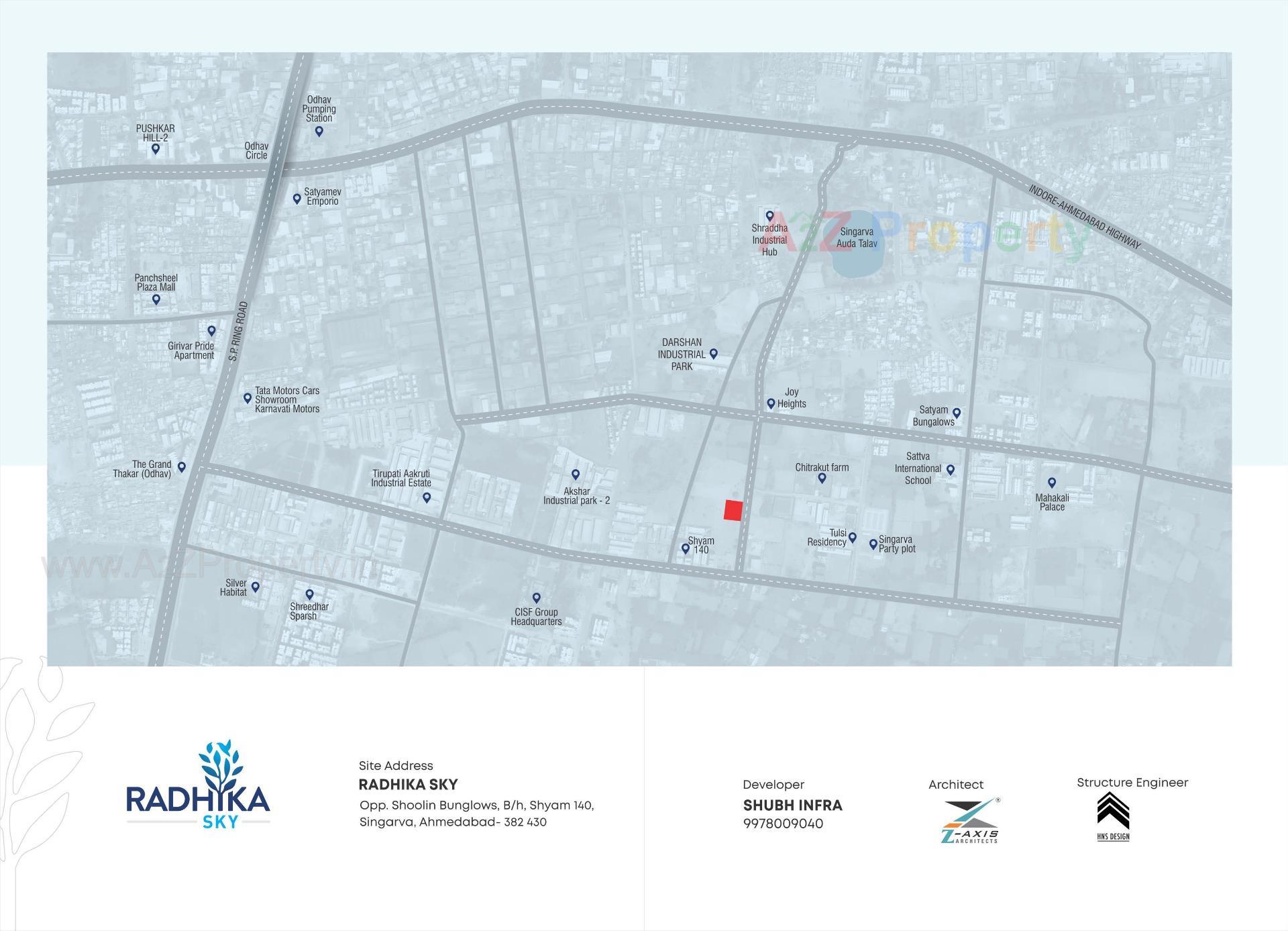  of real estate project Radhika Sky located at Singarva, Ahmedabad, Gujarat