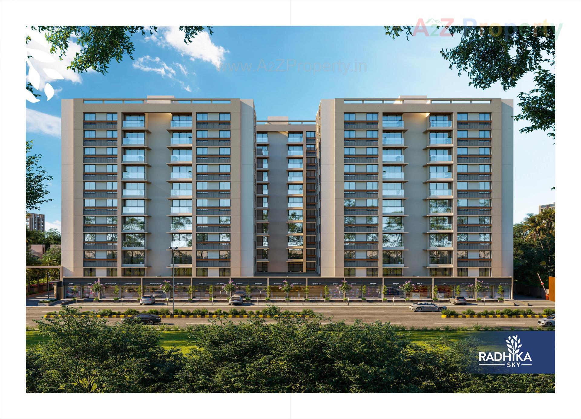 3D Elevation of real estate project Radhika Sky located at Singarva, Ahmedabad, Gujarat