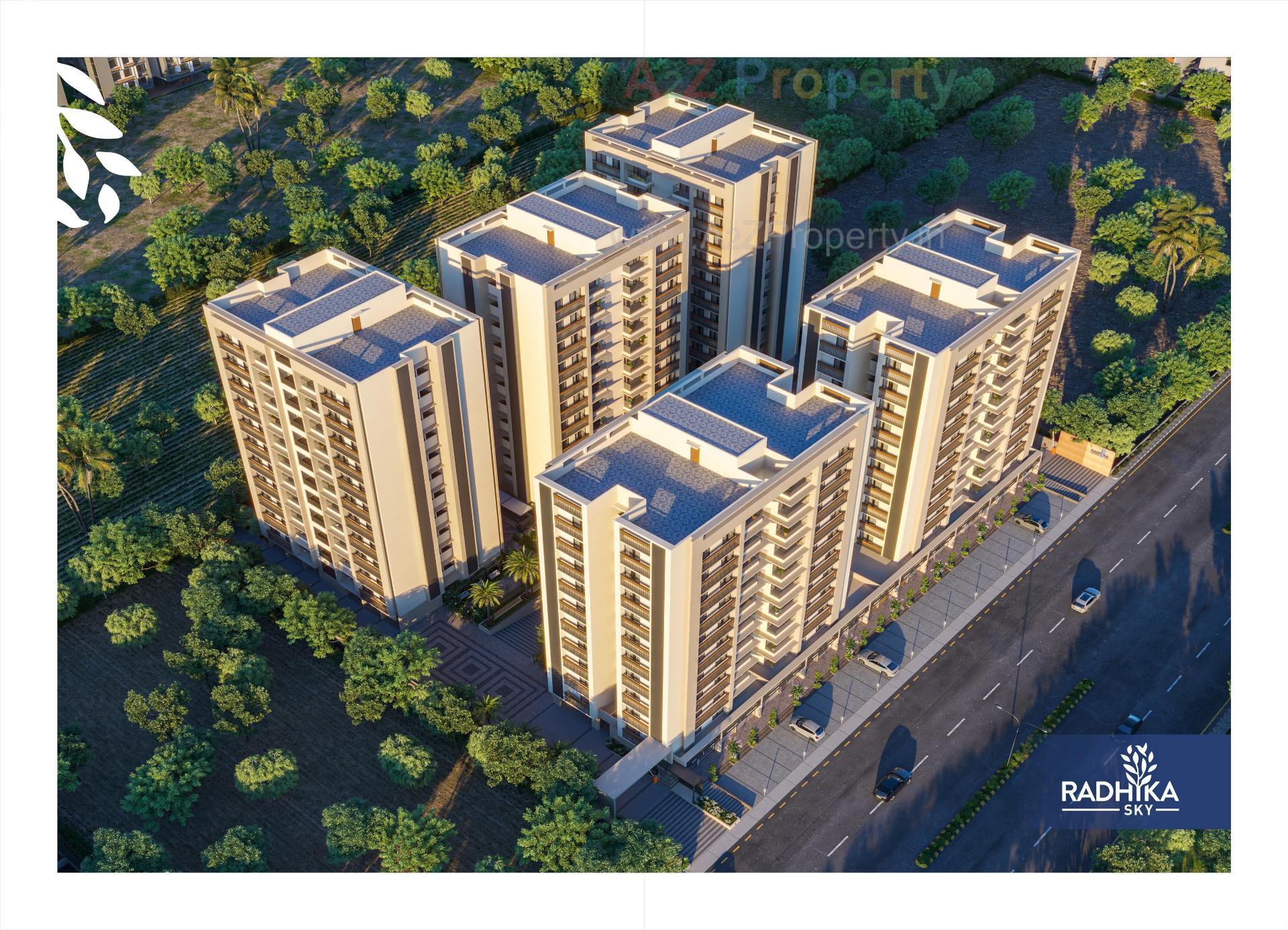 3D Elevation of real estate project Radhika Sky located at Singarva, Ahmedabad, Gujarat