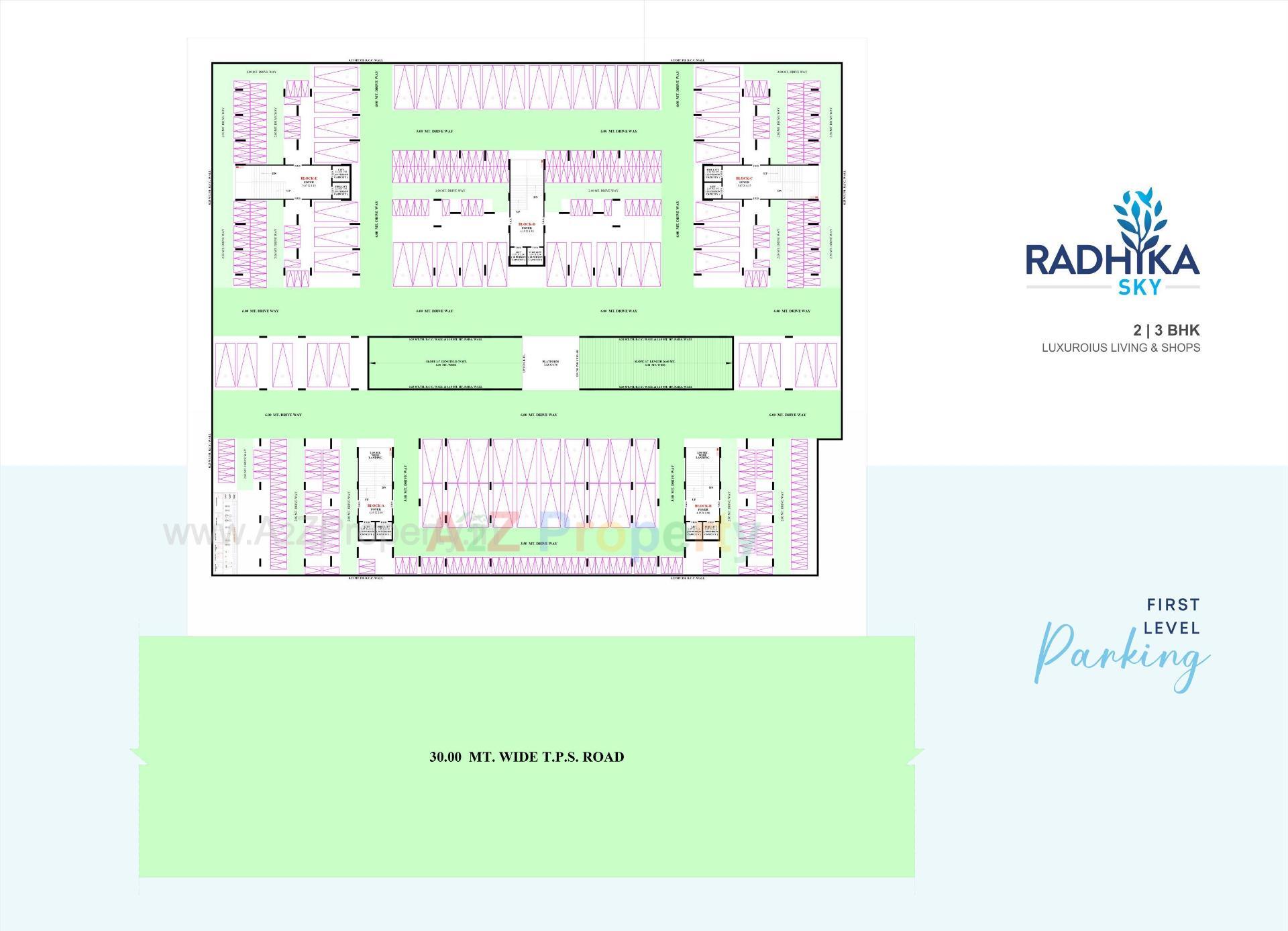 Layout of real estate project Radhika Sky located at Singarva, Ahmedabad, Gujarat