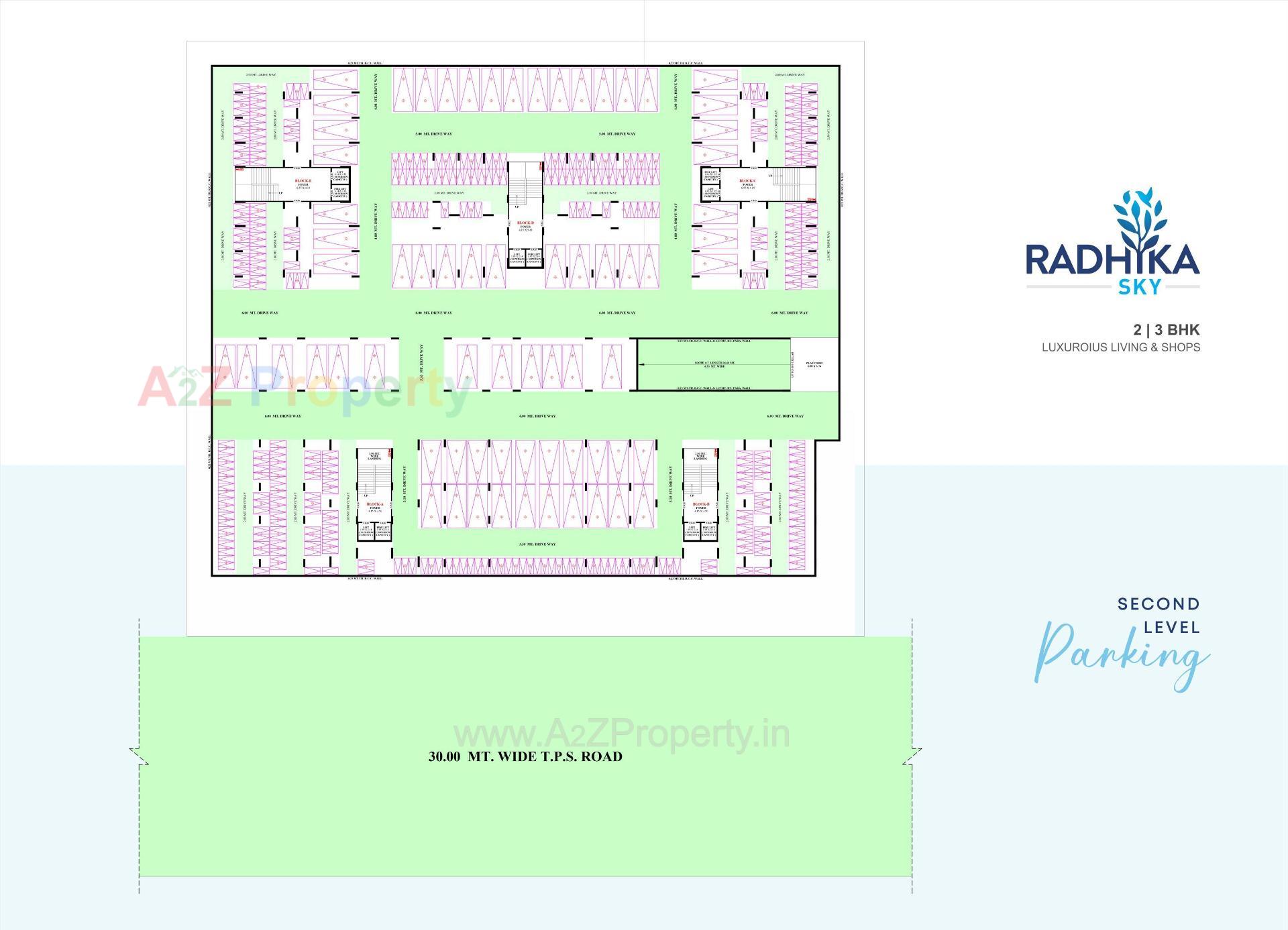 Layout of real estate project Radhika Sky located at Singarva, Ahmedabad, Gujarat