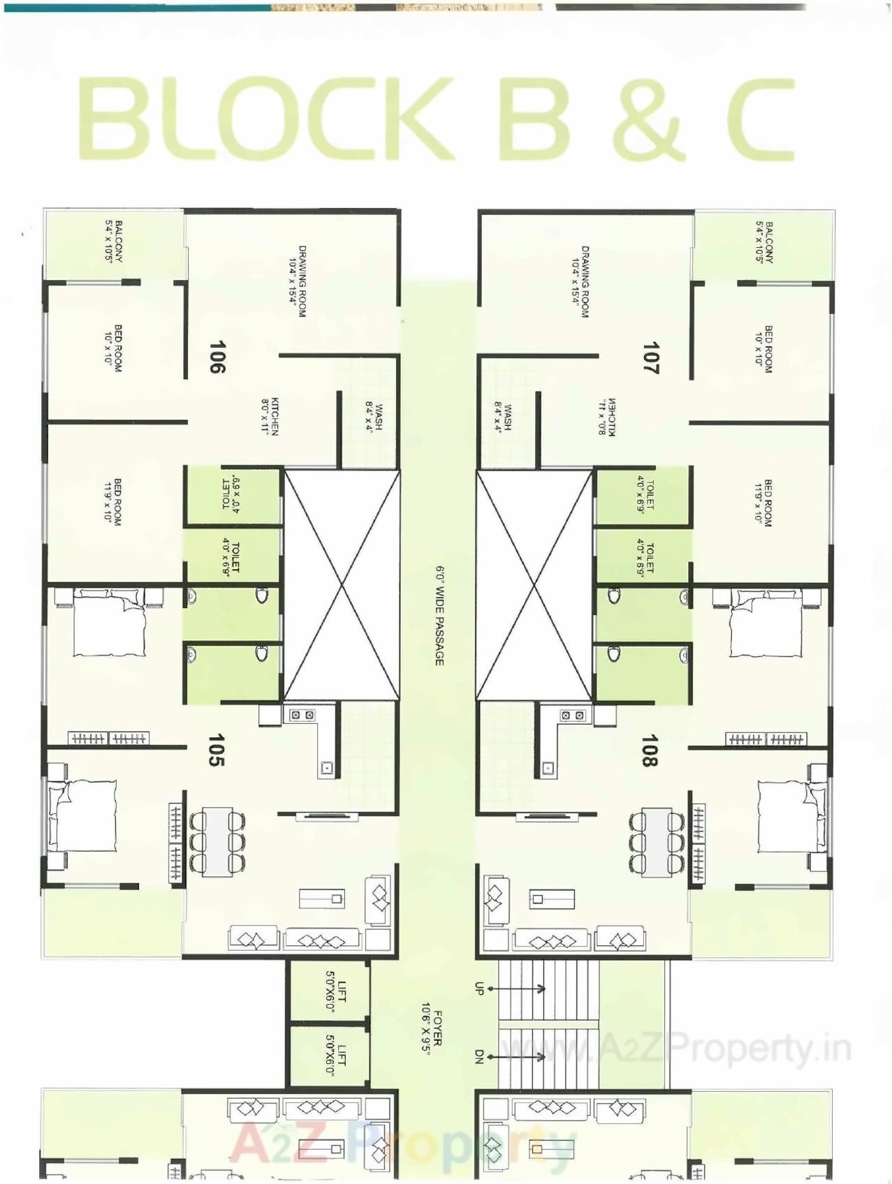 Layout of real estate project Radhika Vihar located at Naroda, Ahmedabad, Gujarat