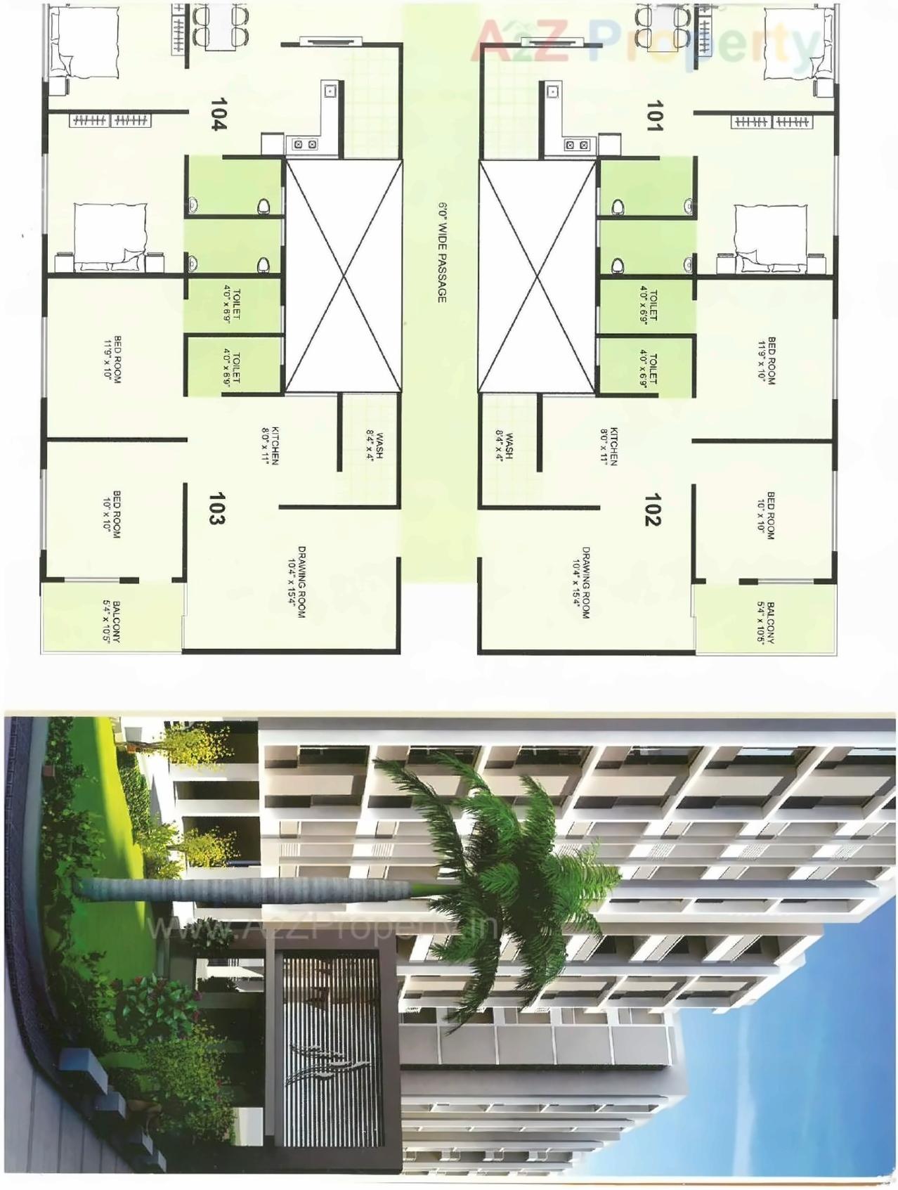 Layout of real estate project Radhika Vihar located at Naroda, Ahmedabad, Gujarat