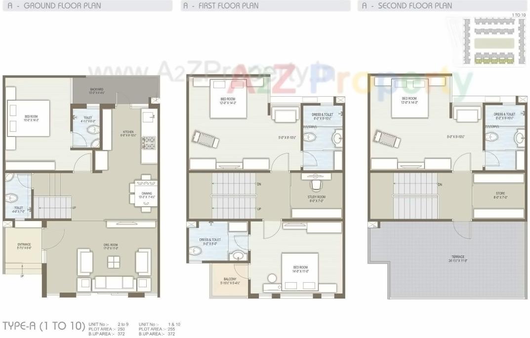 Layout of real estate project Raghav Bungalows located at Hanspura, Ahmedabad, Gujarat