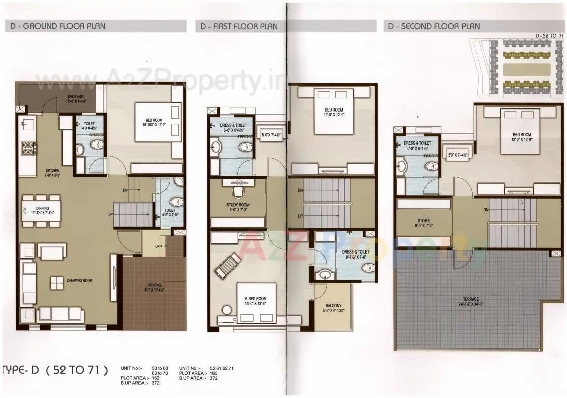 Layout of real estate project Raghav Bungalows located at Hanspura, Ahmedabad, Gujarat
