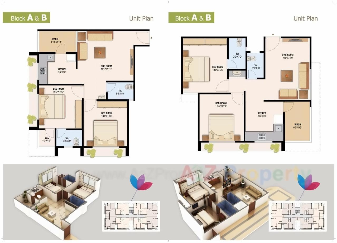 Layout of real estate project Raghunandan Heights located at City, Ahmedabad, Gujarat