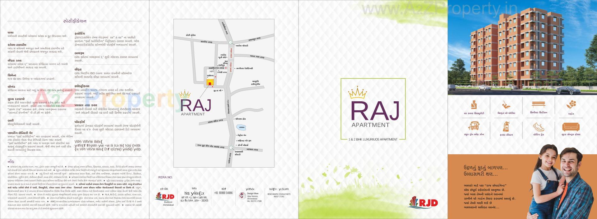  of real estate project Raj Apartment located at Narol, Ahmedabad, Gujarat
