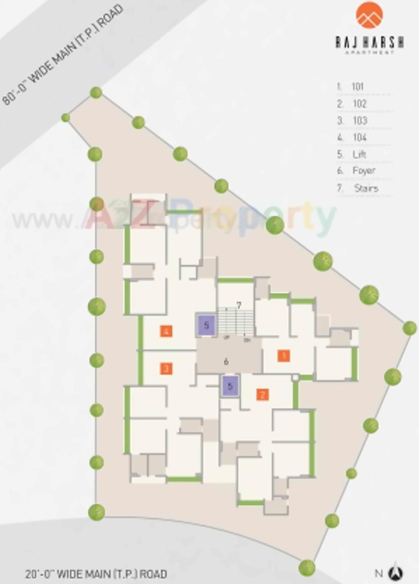  of real estate project Raj Harsh Appartment located at Ahmedabad, Ahmedabad, Gujarat