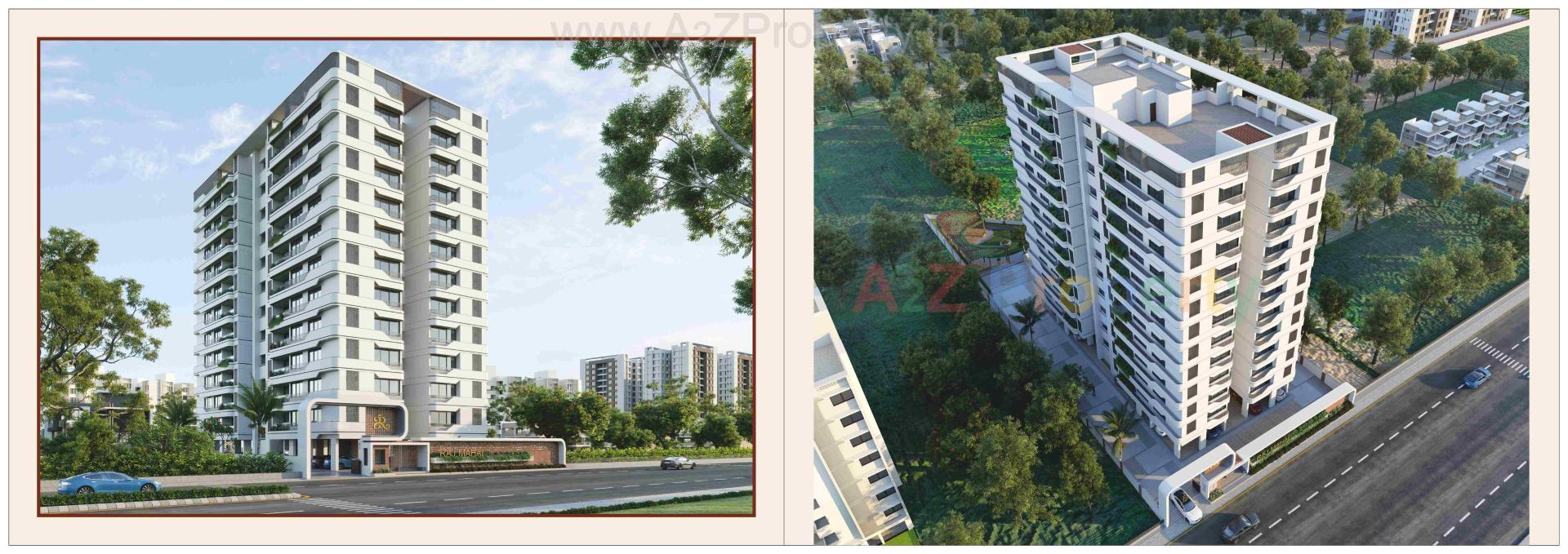 3D Elevation of real estate project Raj Mahal located at Nikol, Ahmedabad, Gujarat