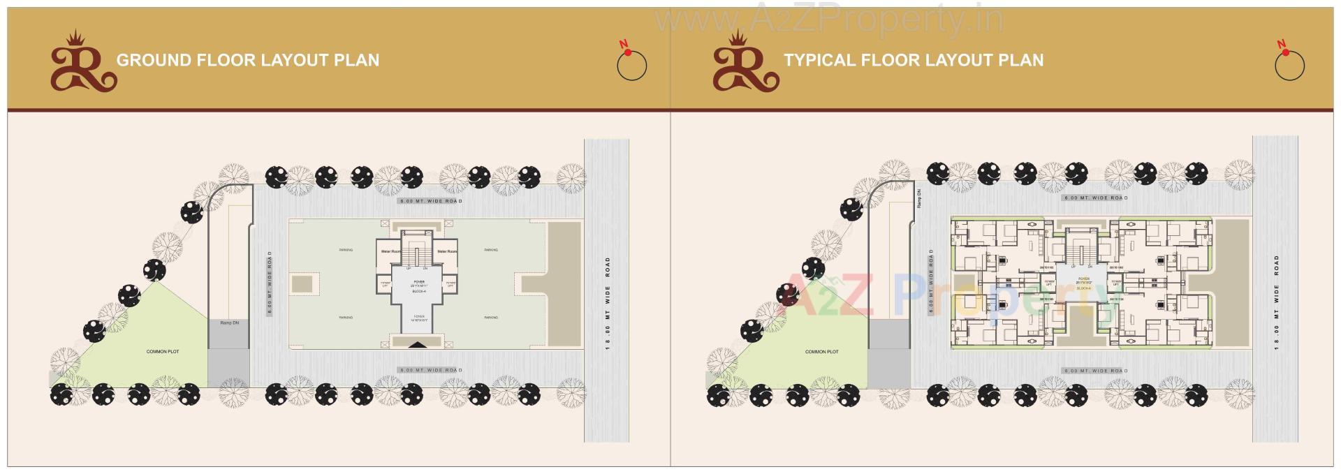 Layout of real estate project Raj Mahal located at Nikol, Ahmedabad, Gujarat