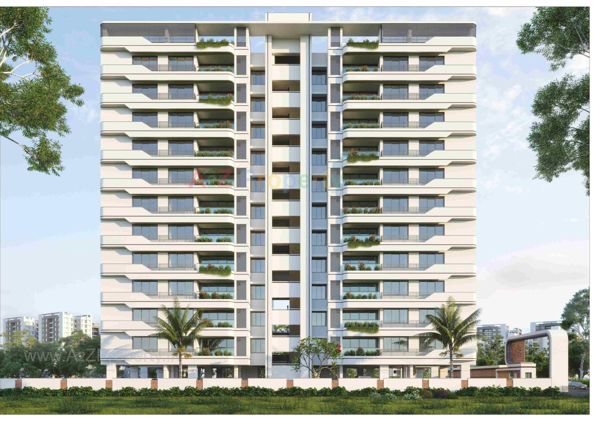 3D Elevation of real estate project Raj Mahal located at Nikol, Ahmedabad, Gujarat