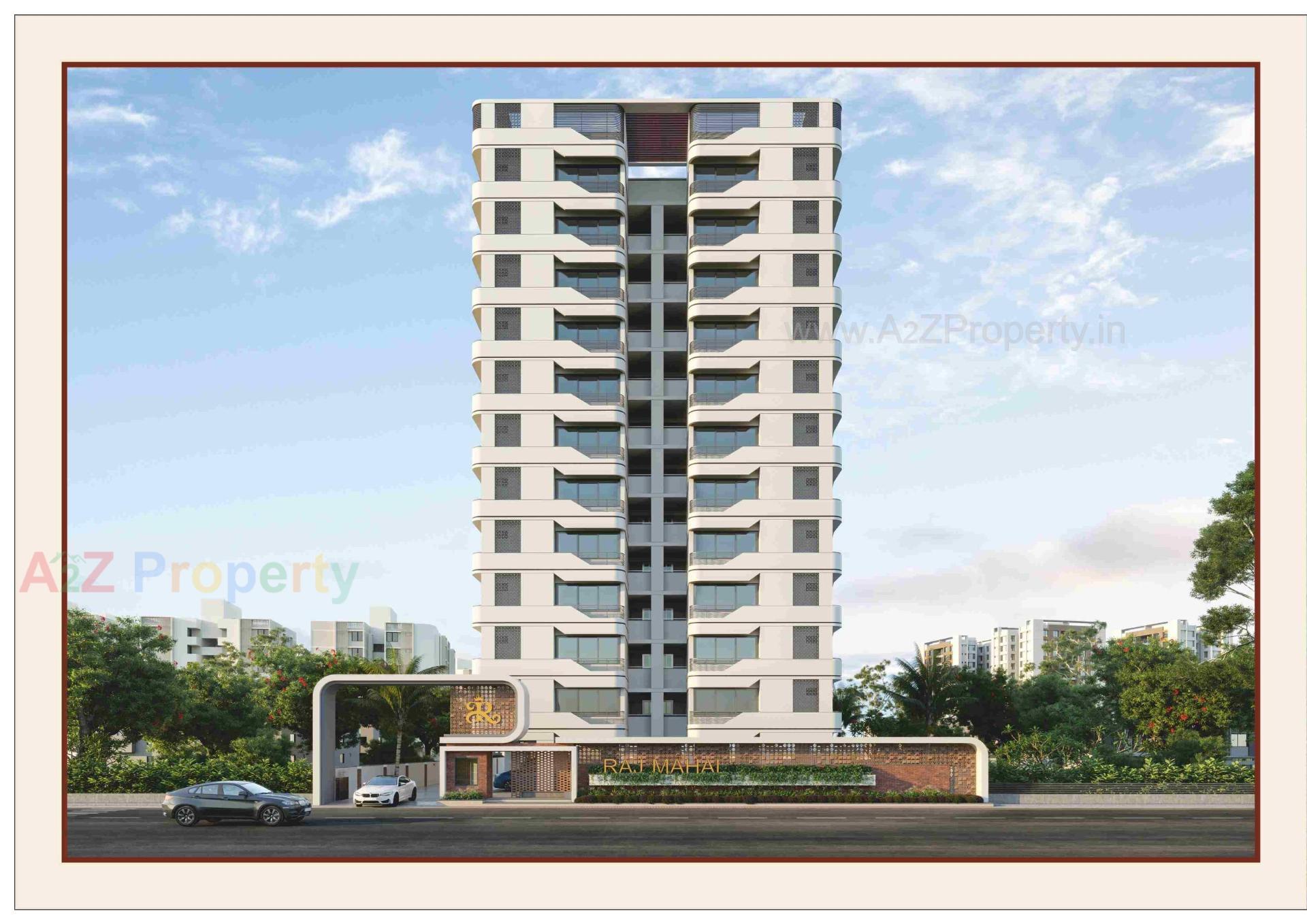 3D Elevation of real estate project Raj Mahal located at Nikol, Ahmedabad, Gujarat