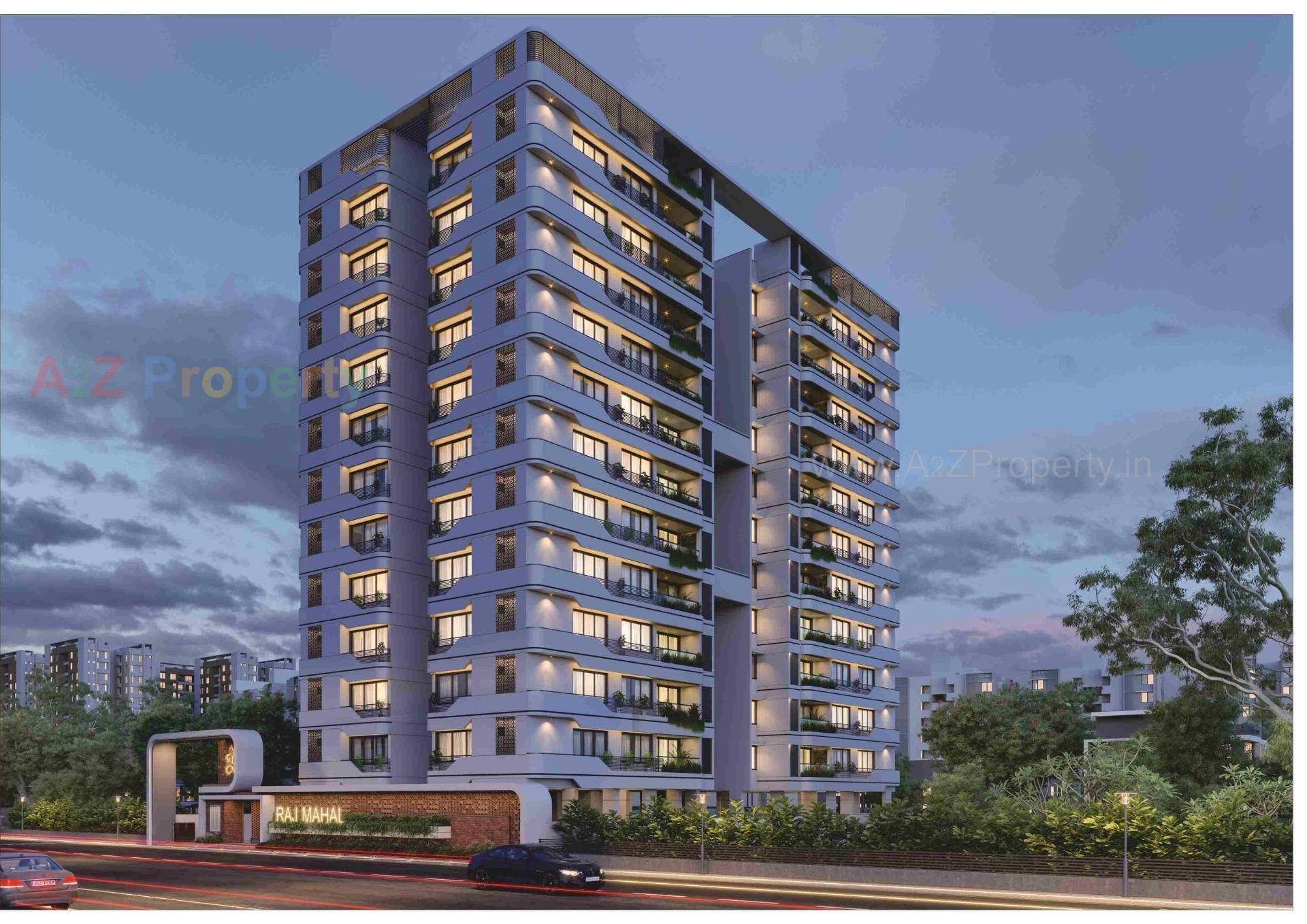 3D Elevation of real estate project Raj Mahal located at Nikol, Ahmedabad, Gujarat