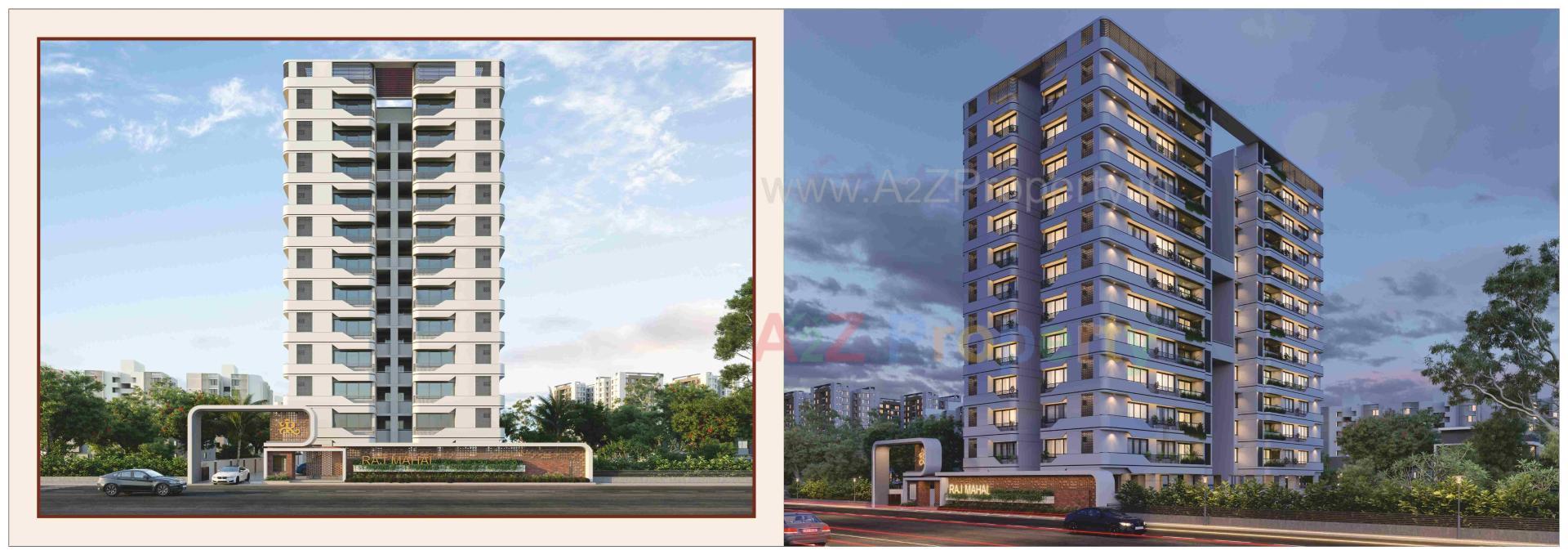 3D Elevation of real estate project Raj Mahal located at Nikol, Ahmedabad, Gujarat