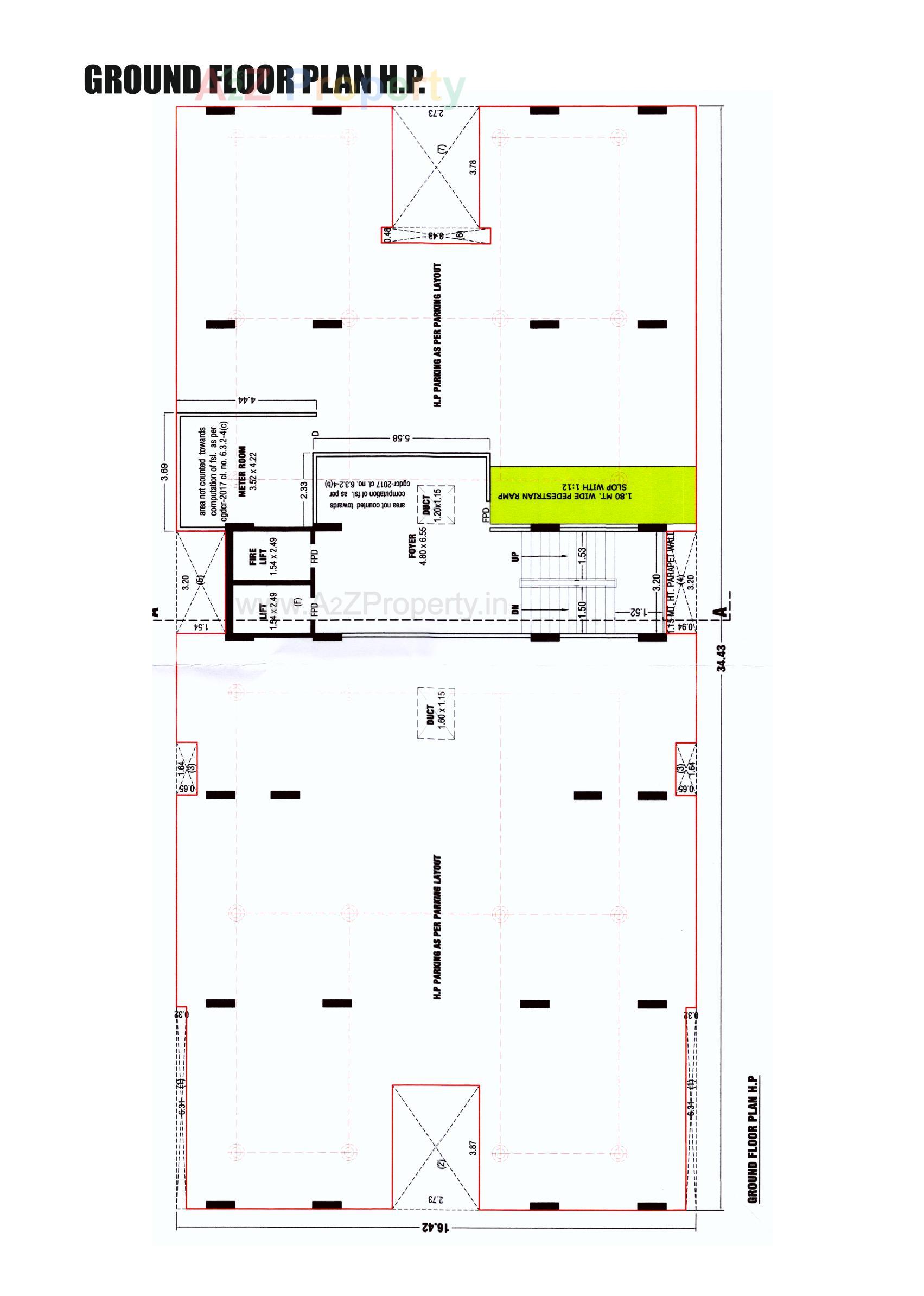 Layout of real estate project Rajal Apartment located at Shekha[shekhpur, Ahmedabad, Gujarat