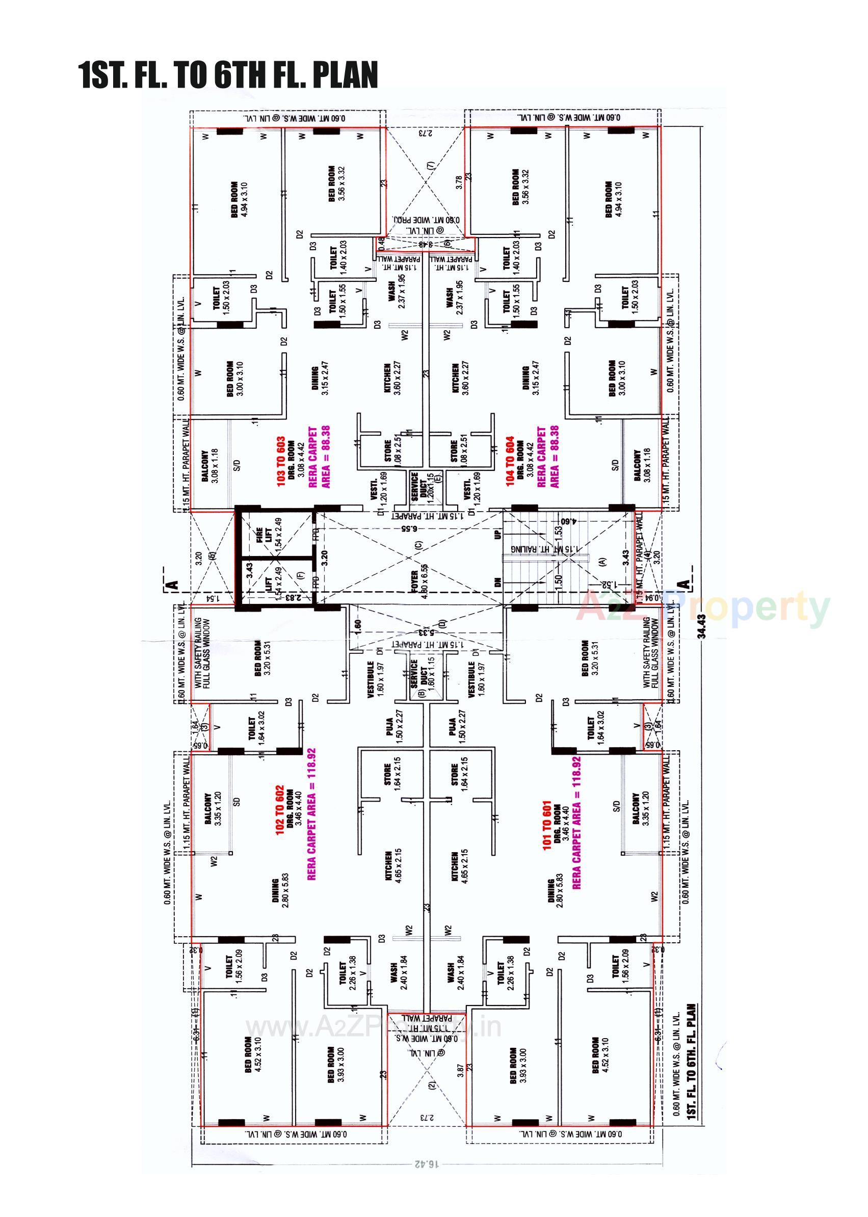 Layout of real estate project Rajal Apartment located at Shekha[shekhpur, Ahmedabad, Gujarat