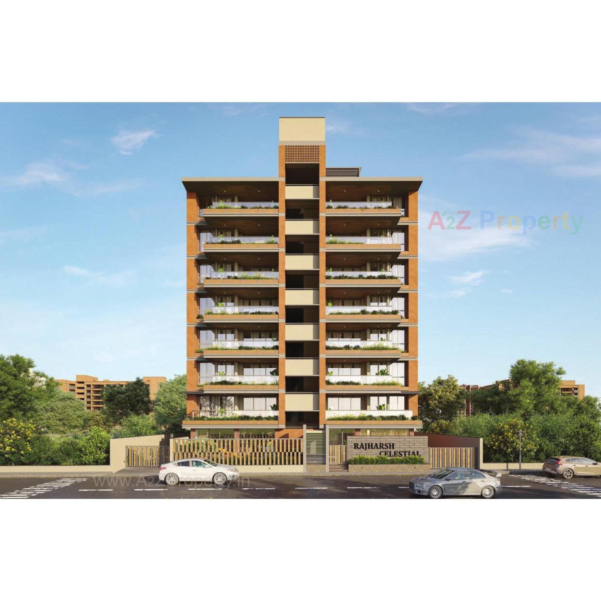 3D Elevation of real estate project Rajharsh Celestial located at Changishpur, Ahmedabad, Gujarat