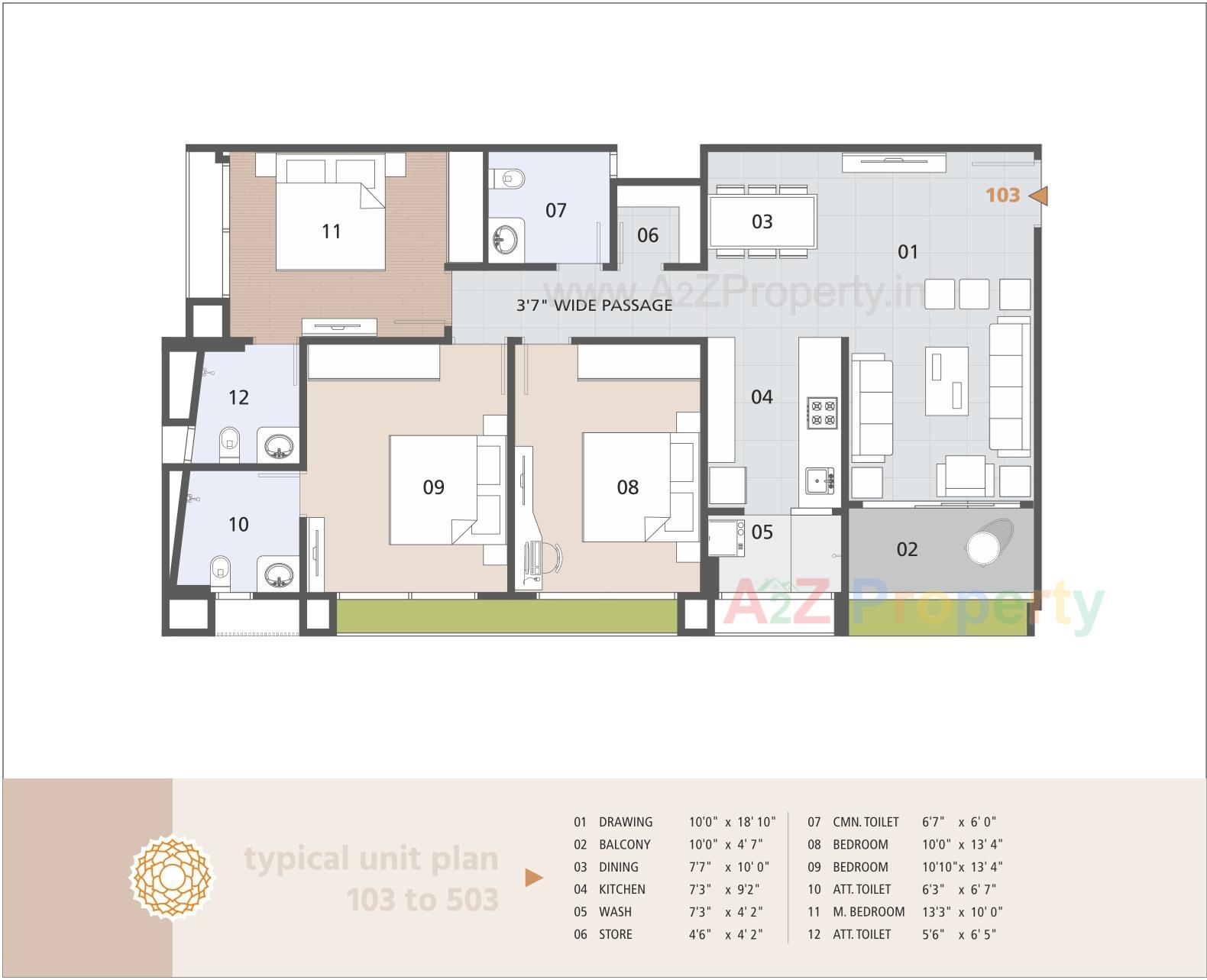 Layout of real estate project Rajharsh Enclave located at Kochrub, Ahmedabad, Gujarat