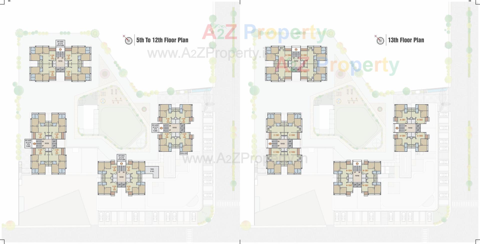 Layout of real estate project Rajshree Elanza located at Chenpur, Ahmedabad, Gujarat