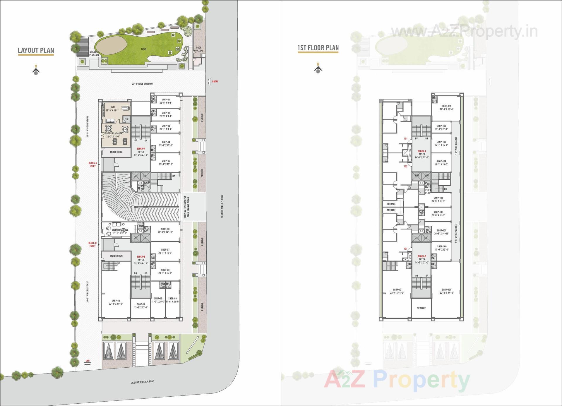 Layout of real estate project Rajshree Elegance located at Acher, Ahmedabad, Gujarat