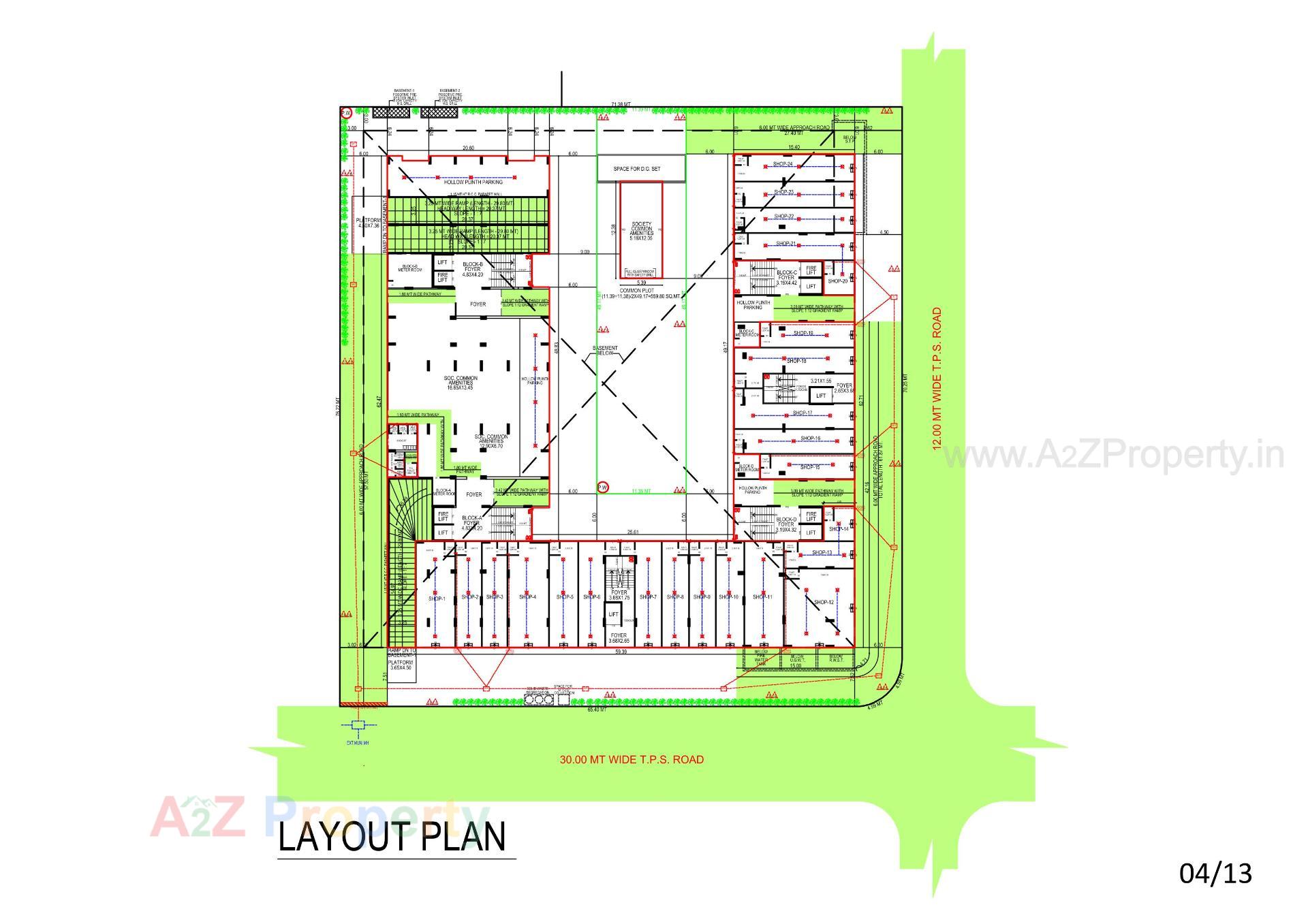 Layout of real estate project Rajshree Regalia located at Jagatpur, Ahmedabad, Gujarat