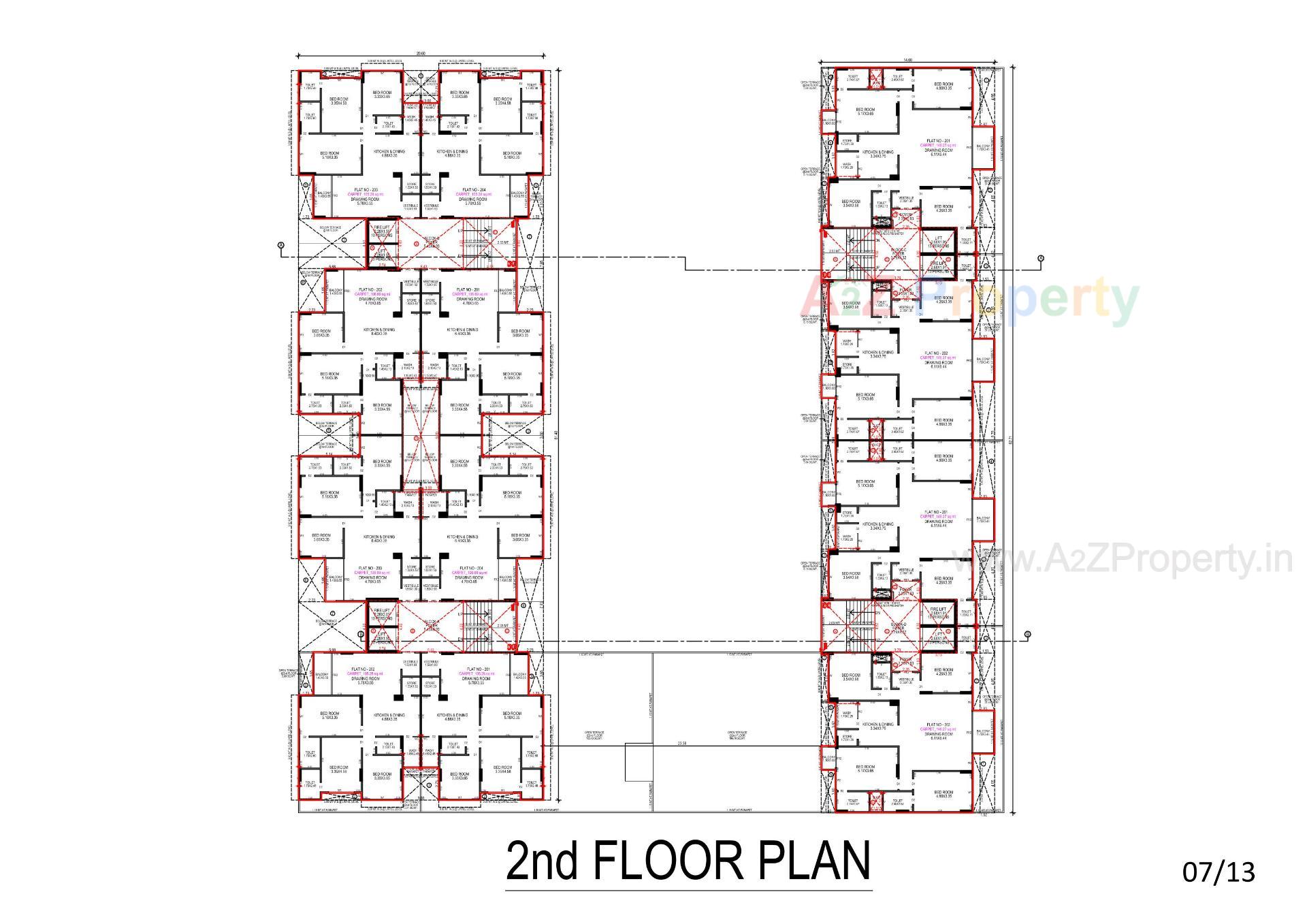 Layout of real estate project Rajshree Regalia located at Jagatpur, Ahmedabad, Gujarat