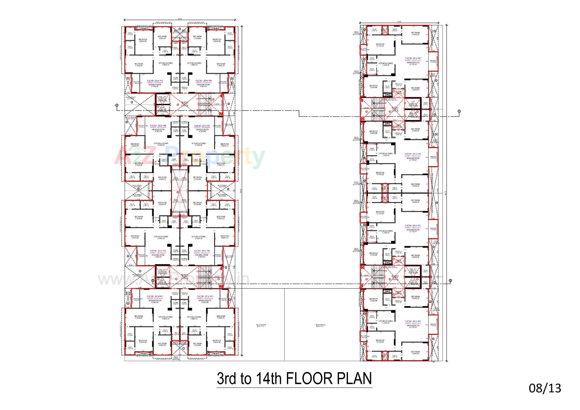 Layout of real estate project Rajshree Regalia located at Jagatpur, Ahmedabad, Gujarat