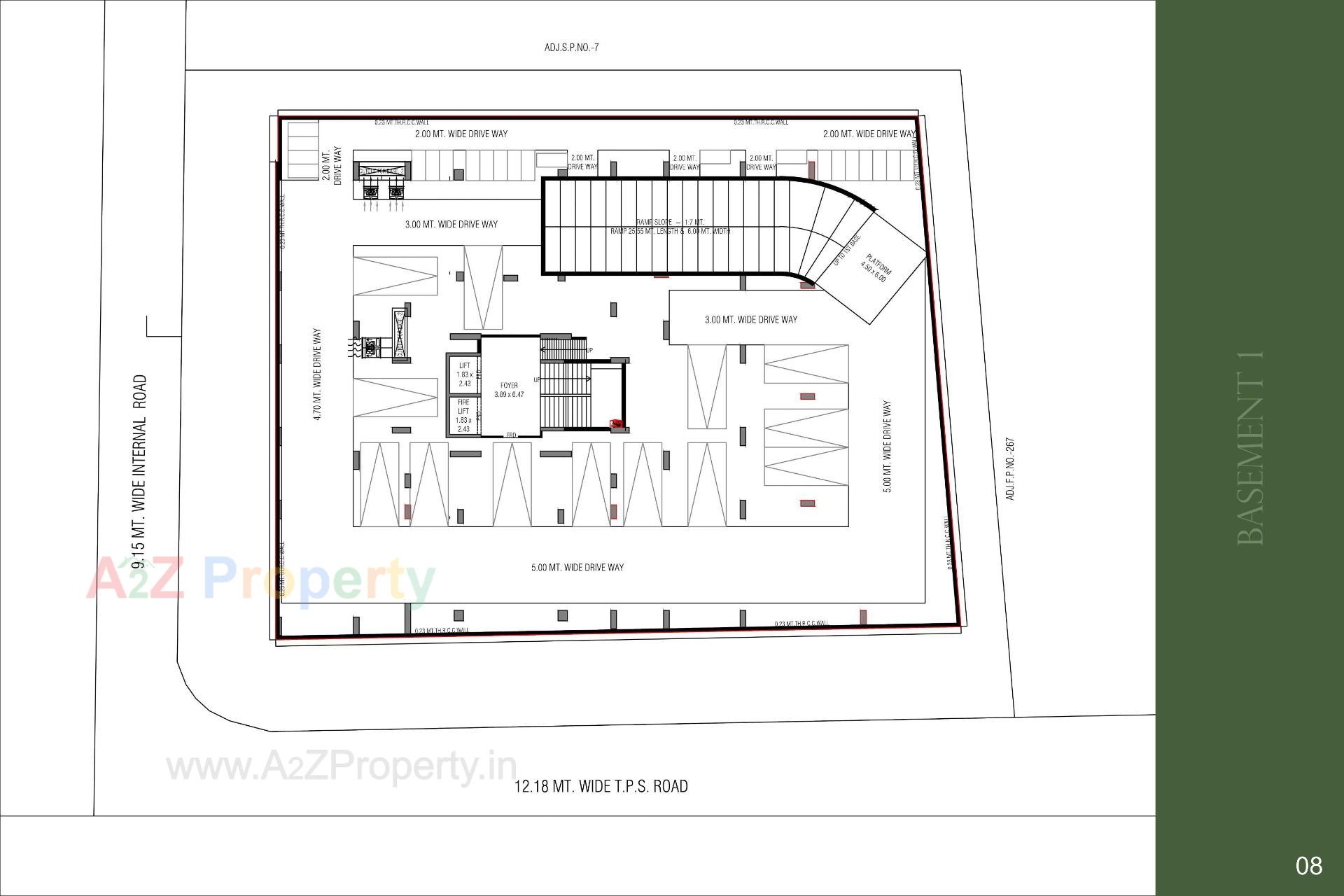 Layout of real estate project Rajshree Samvar located at Kochrab, Ahmedabad, Gujarat
