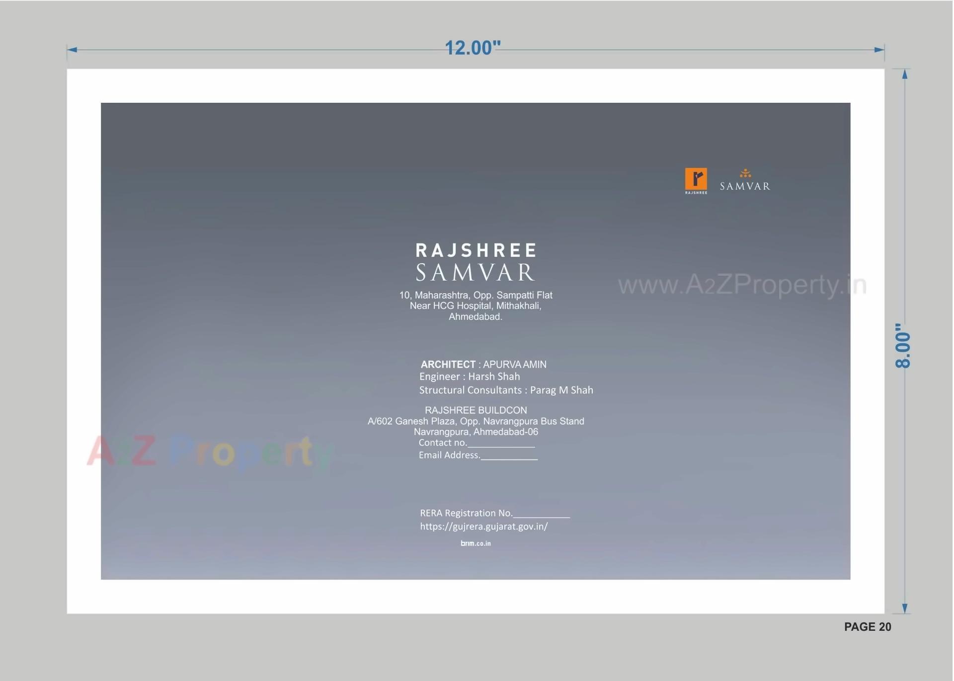  of real estate project Rajshree Samvar located at Changispur-ta, Ahmedabad, Gujarat