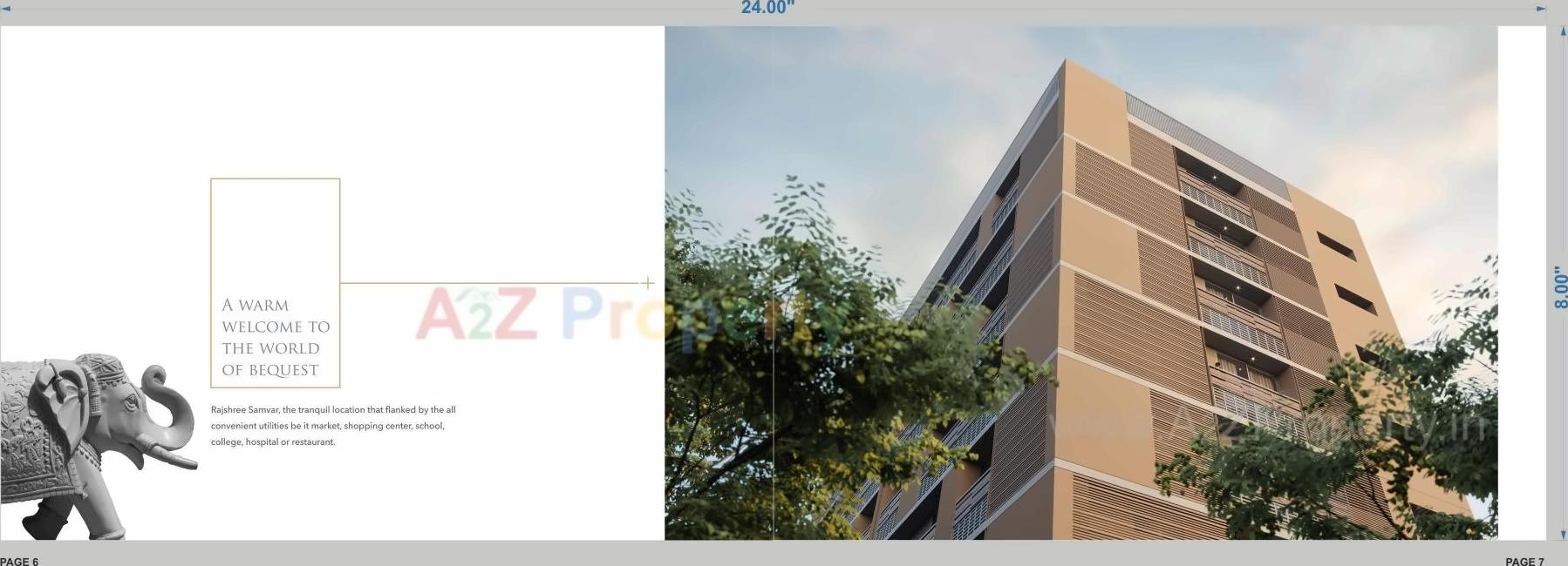 3D Elevation of real estate project Rajshree Samvar located at Changispur-ta, Ahmedabad, Gujarat