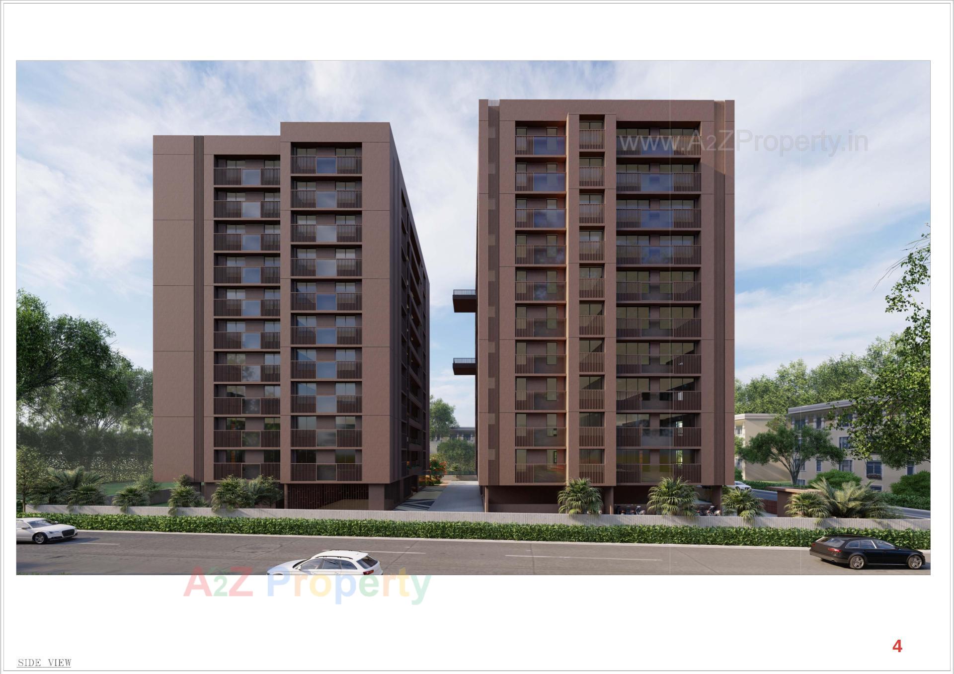 3D Elevation of real estate project Rajul Greens located at Chhadawad, Ahmedabad, Gujarat