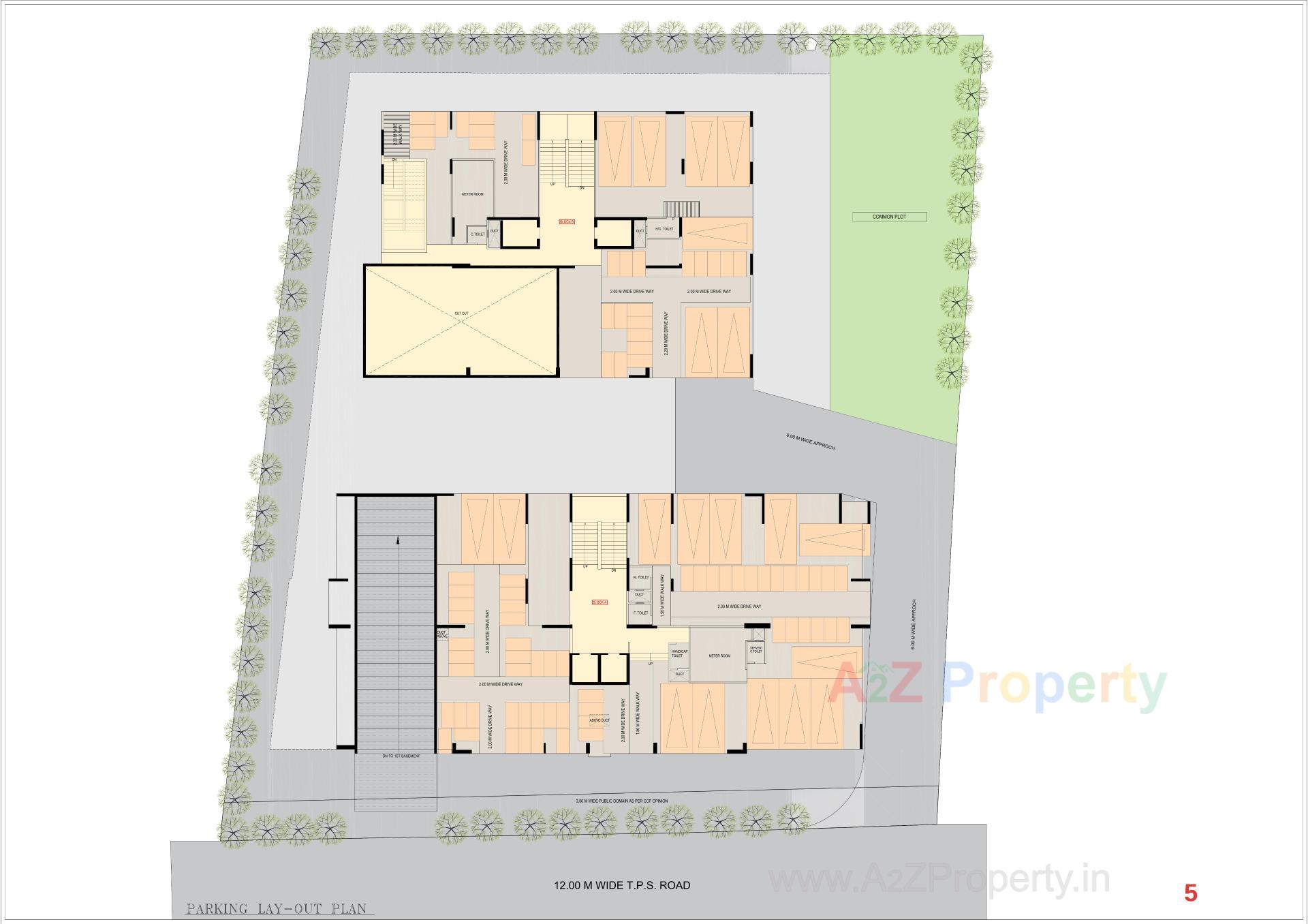 Layout of real estate project Rajul Greens located at Chhadawad, Ahmedabad, Gujarat