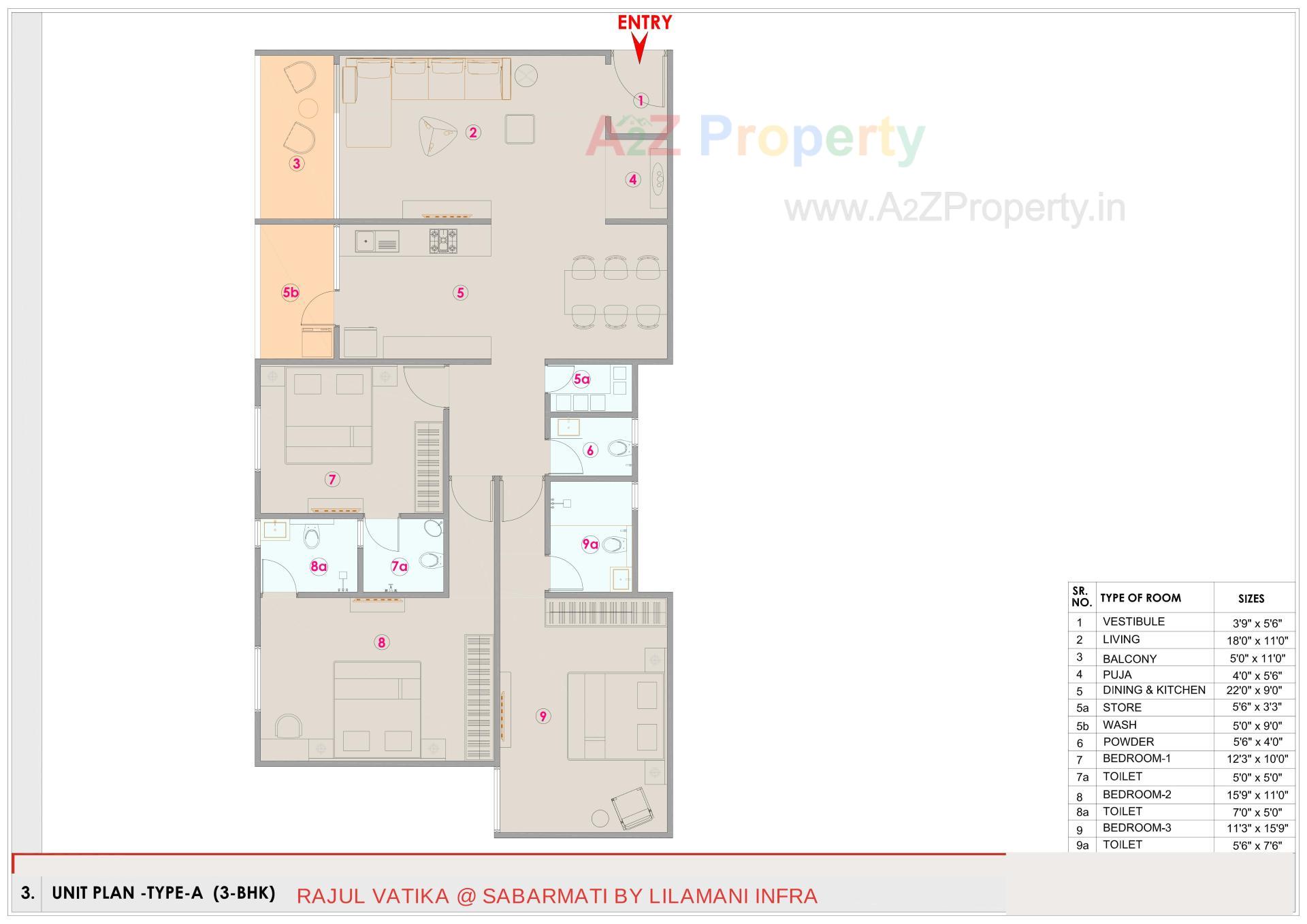 Layout of real estate project Rajul Vatika located at Acher, Ahmedabad, Gujarat