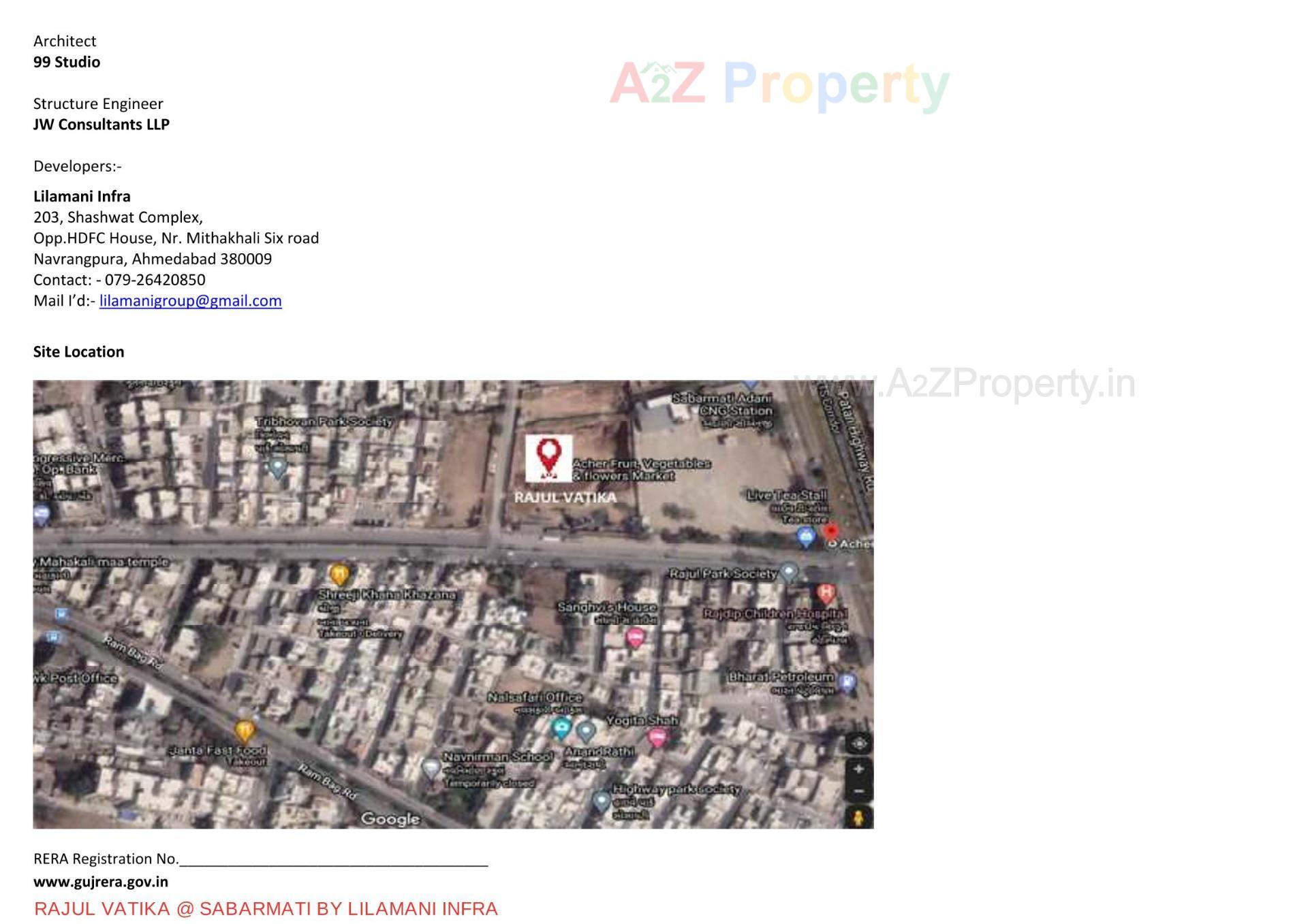  of real estate project Rajul Vatika located at Acher, Ahmedabad, Gujarat