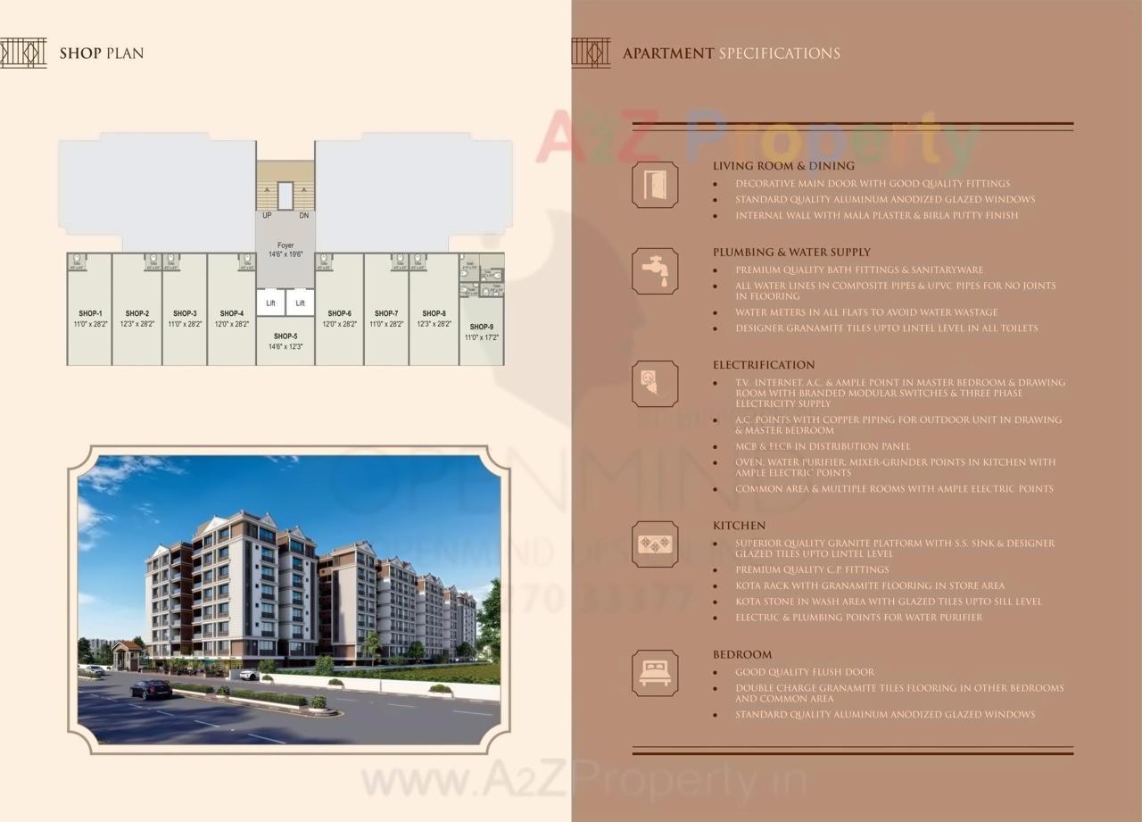 Layout of real estate project Rajvi Elegance located at Nikol, Ahmedabad, Gujarat