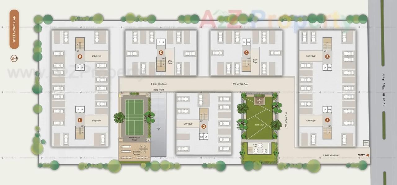 Layout of real estate project Rajvi Exotica located at Ahmedabad, Ahmedabad, Gujarat