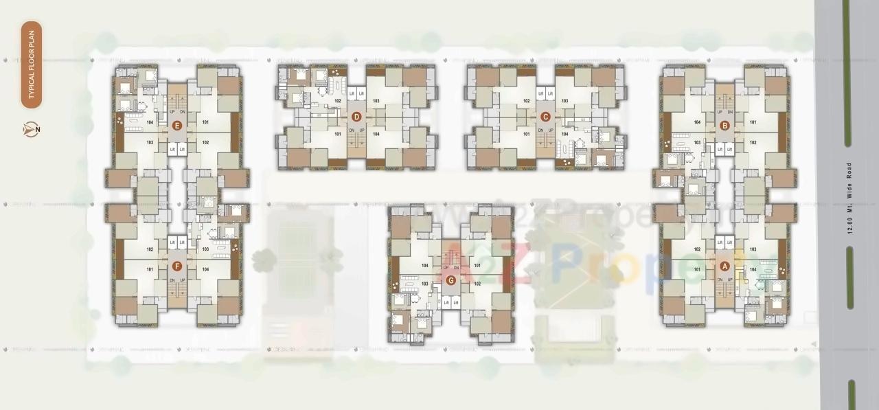 Layout of real estate project Rajvi Exotica located at Ahmedabad, Ahmedabad, Gujarat