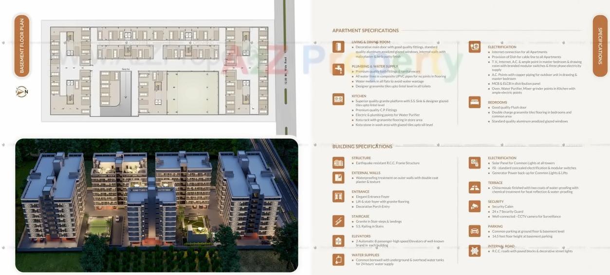 Layout of real estate project Rajvi Exotica located at Ahmedabad, Ahmedabad, Gujarat