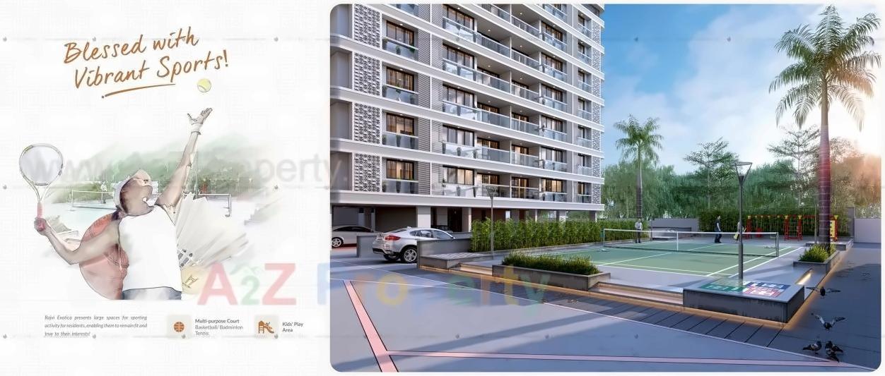 3D Elevation of real estate project Rajvi Exotica located at Ahmedabad, Ahmedabad, Gujarat