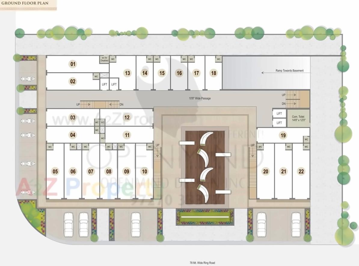 Layout of real estate project Rajvi Icon located at Nikol, Ahmedabad, Gujarat
