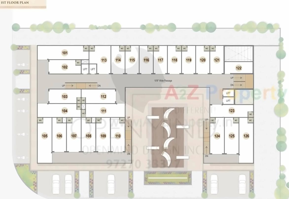 Layout of real estate project Rajvi Icon located at Nikol, Ahmedabad, Gujarat