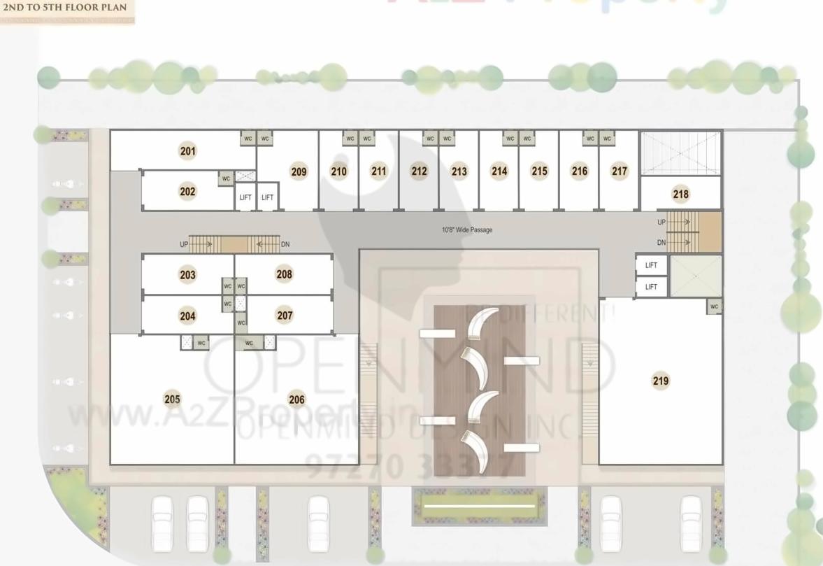 Layout of real estate project Rajvi Icon located at Nikol, Ahmedabad, Gujarat