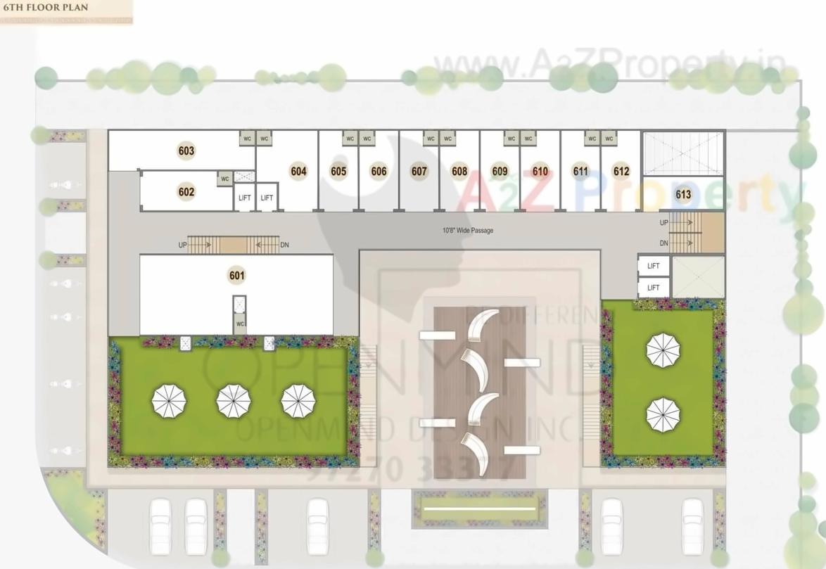 Layout of real estate project Rajvi Icon located at Nikol, Ahmedabad, Gujarat