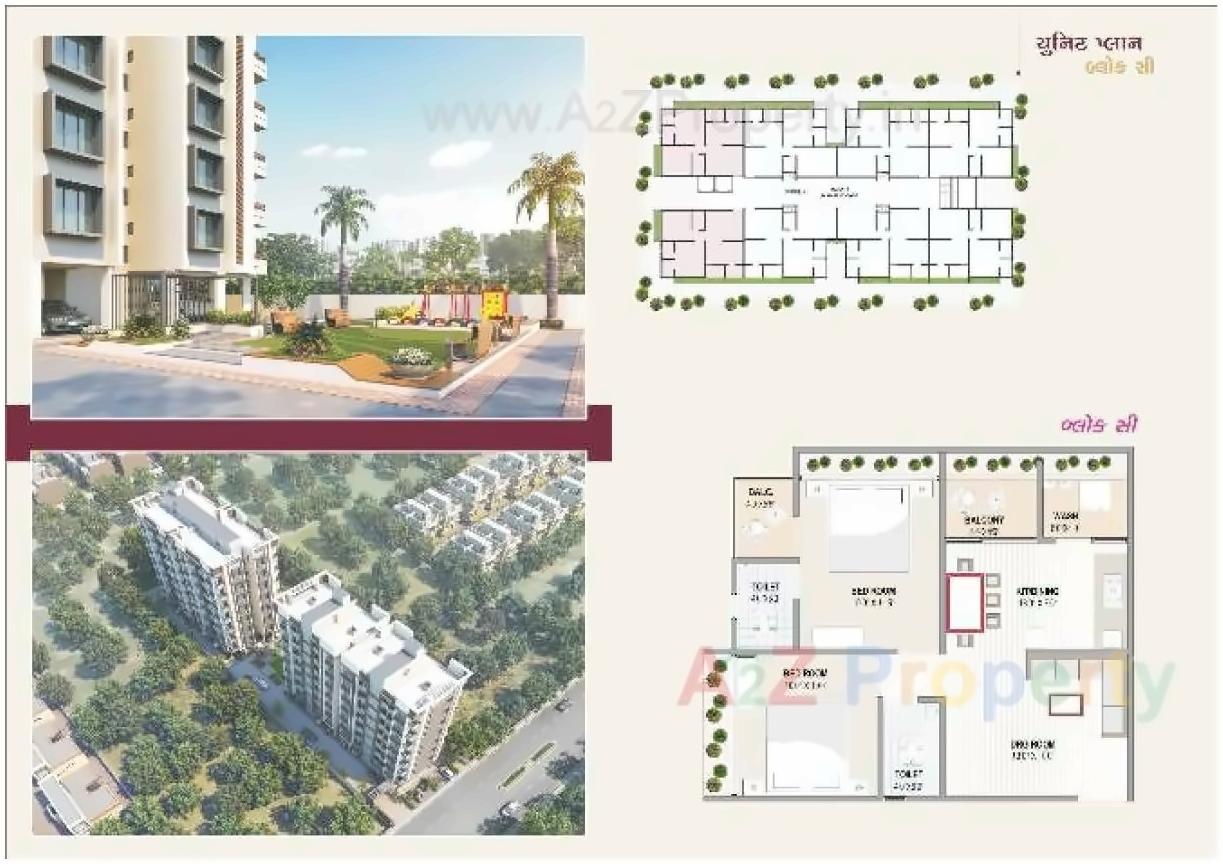 Layout of real estate project Rajvi Residency located at Nikol, Ahmedabad, Gujarat