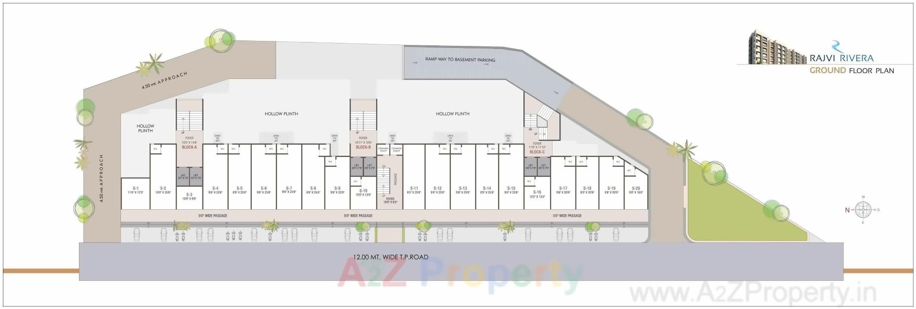 Layout of real estate project Rajvi Rivera located at Ahmedabad, Ahmedabad, Gujarat