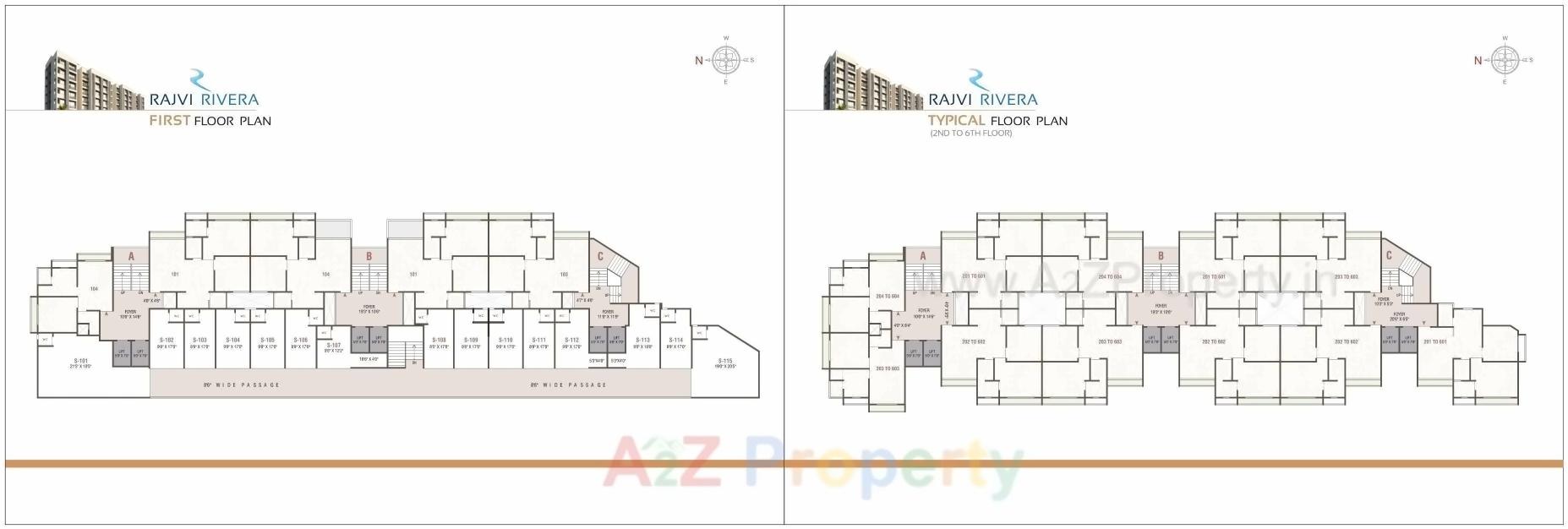 Layout of real estate project Rajvi Rivera located at Ahmedabad, Ahmedabad, Gujarat