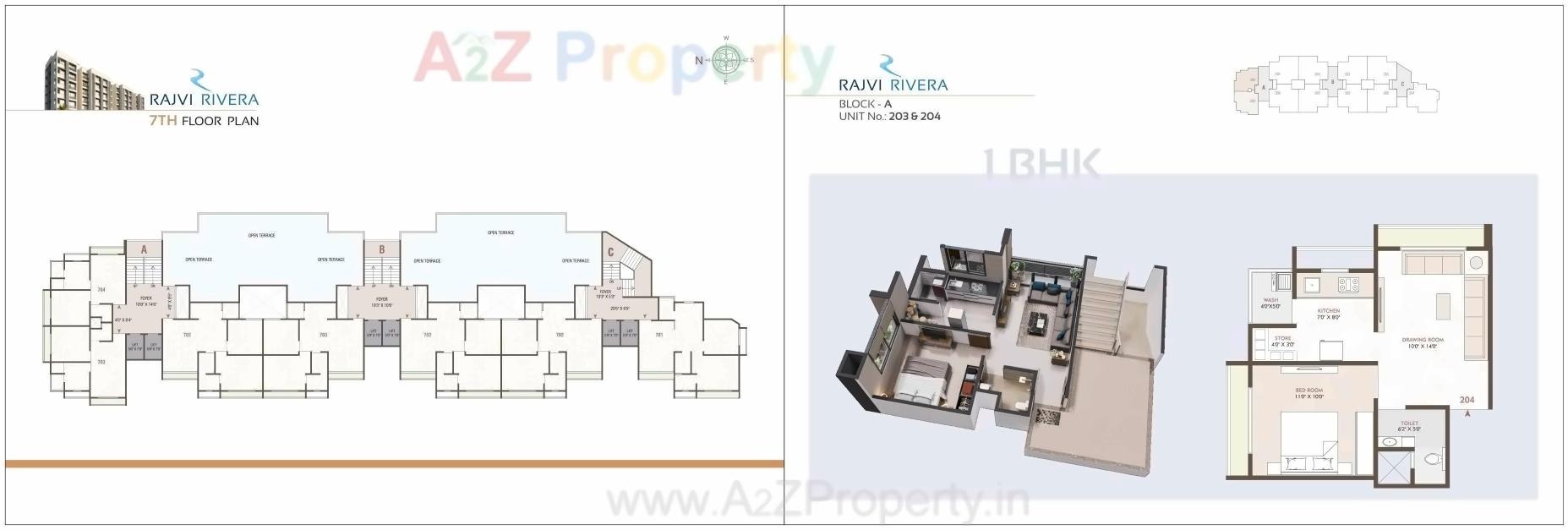Layout of real estate project Rajvi Rivera located at Ahmedabad, Ahmedabad, Gujarat
