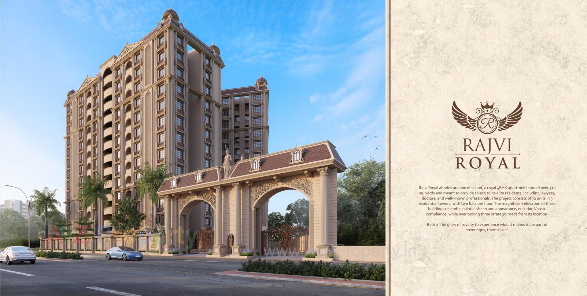 3D Elevation of real estate project Rajvi Royal located at Nikol, Ahmedabad, Gujarat