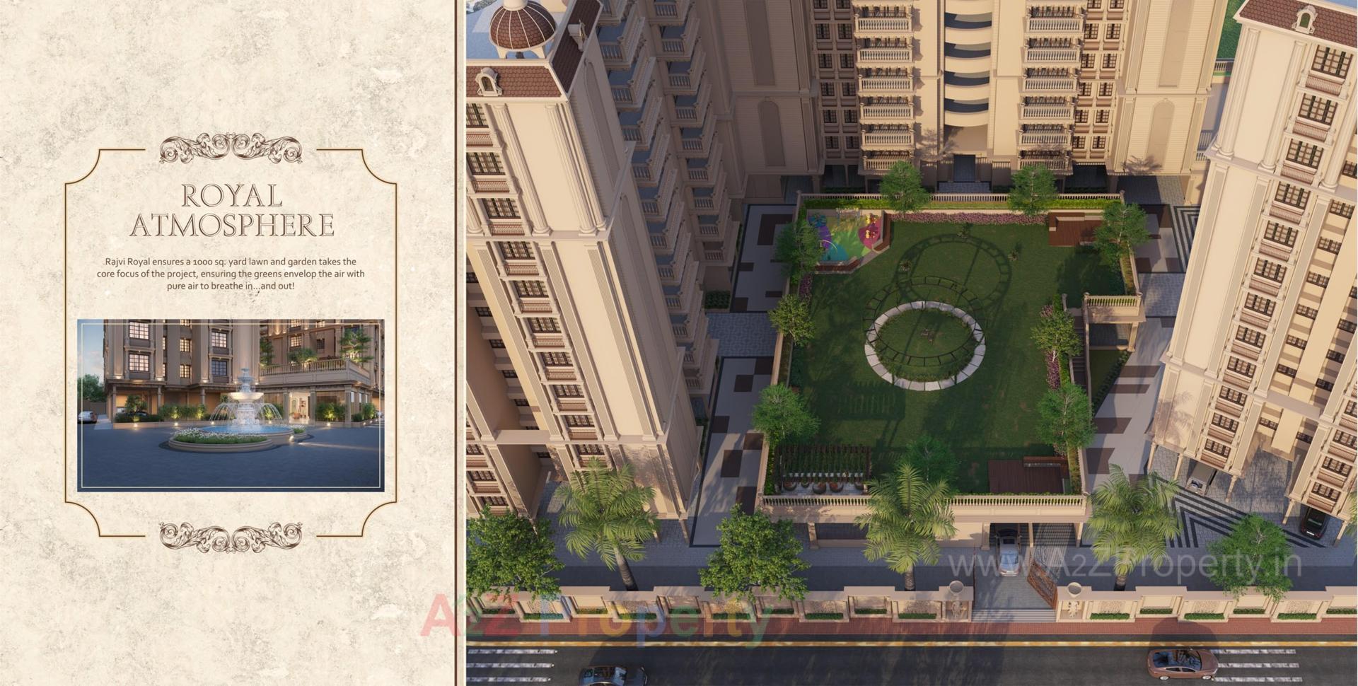 3D Elevation of real estate project Rajvi Royal located at Nikol, Ahmedabad, Gujarat